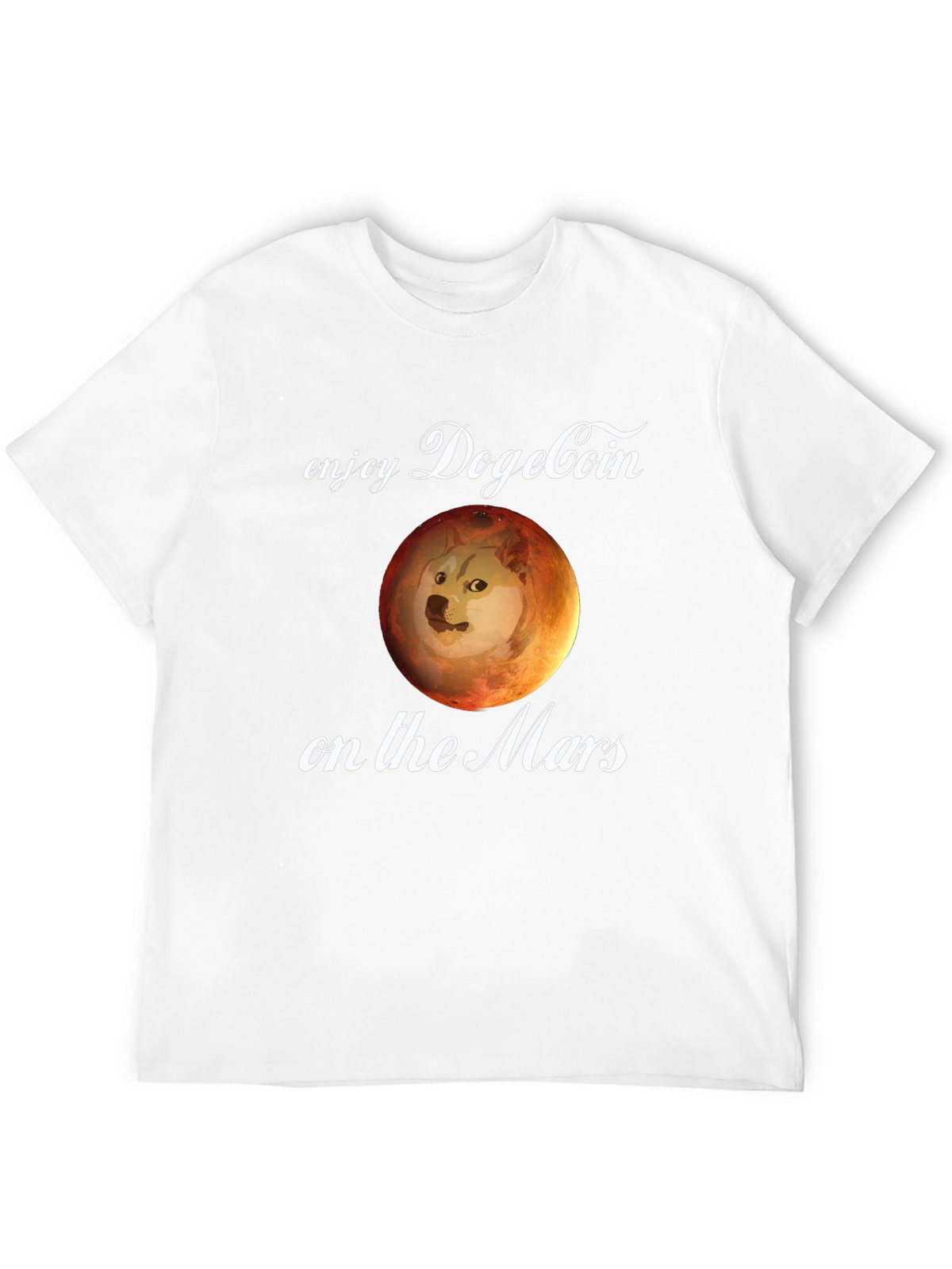 Dogecoin on Mars T-Shirt - Crypto Meme Tee