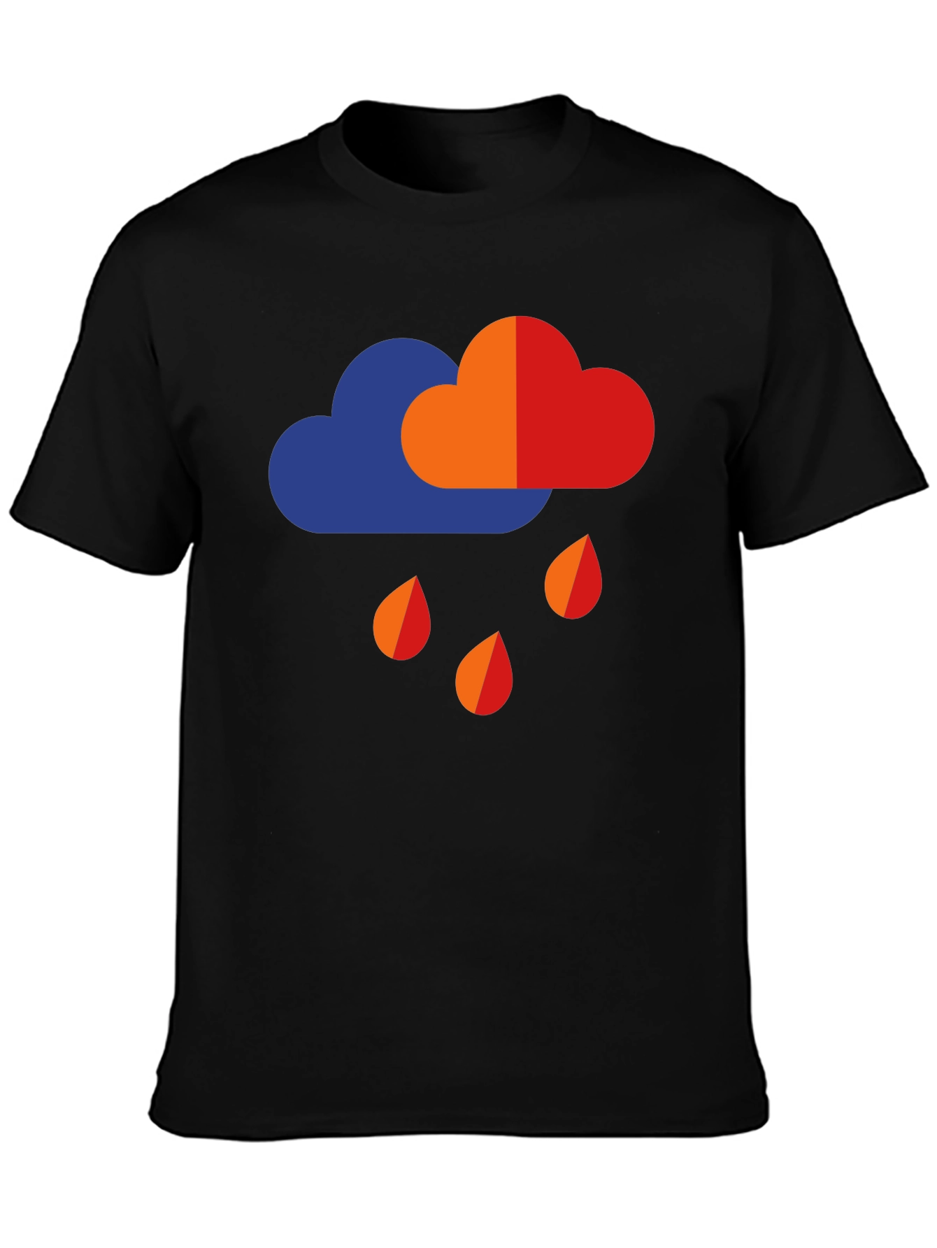 Rain Cloud Graphic T-Shirt - Weather Tee