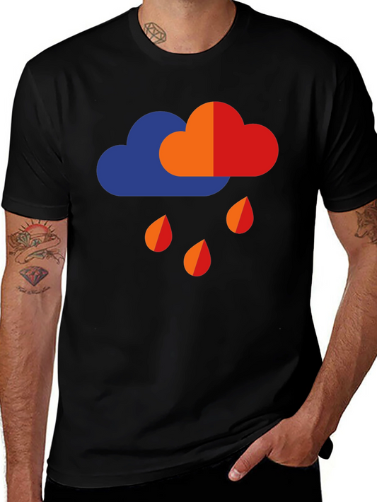 Rain Cloud Graphic T-Shirt - Weather Tee