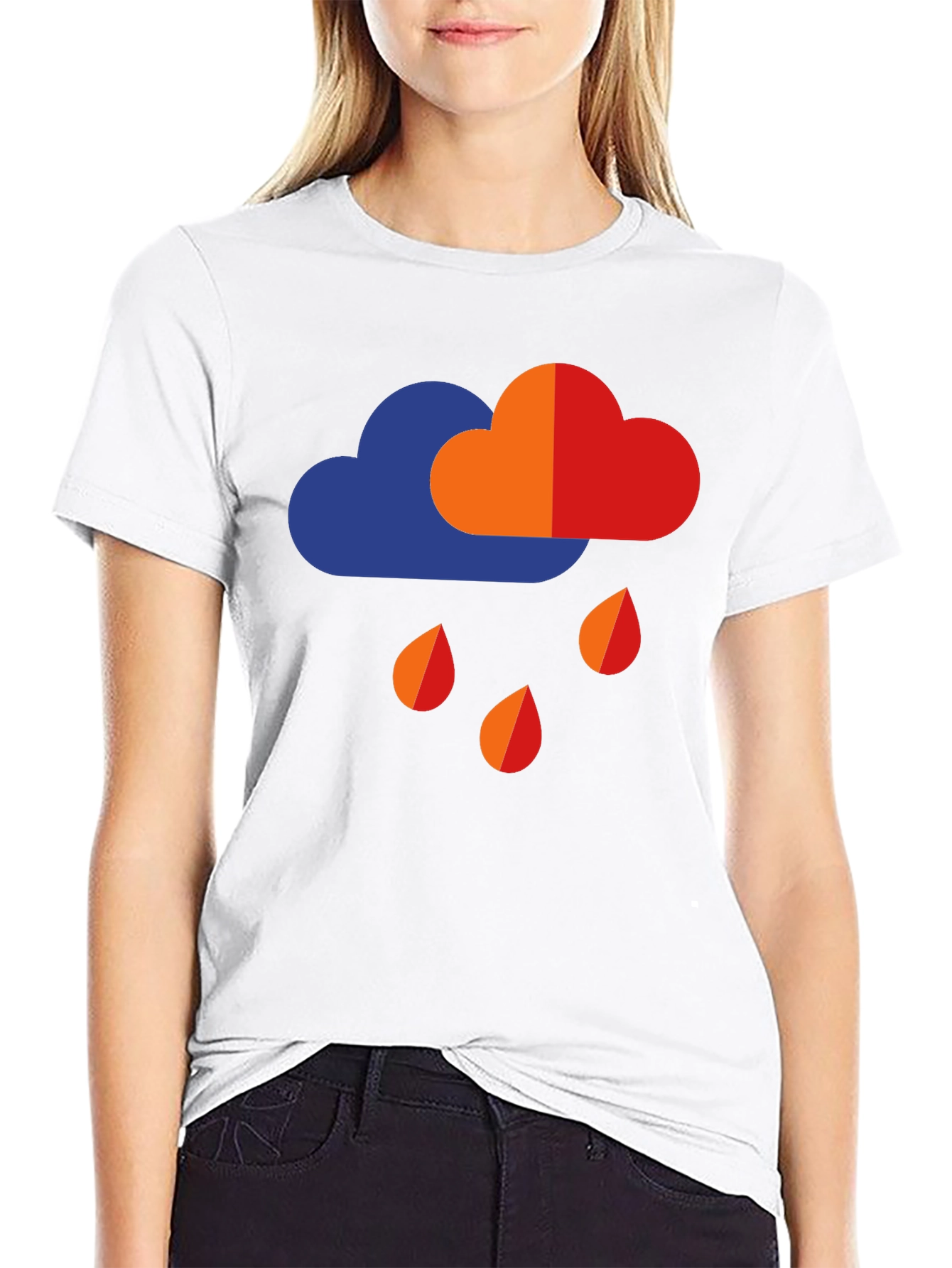 Rain Cloud Graphic T-Shirt - Weather Tee