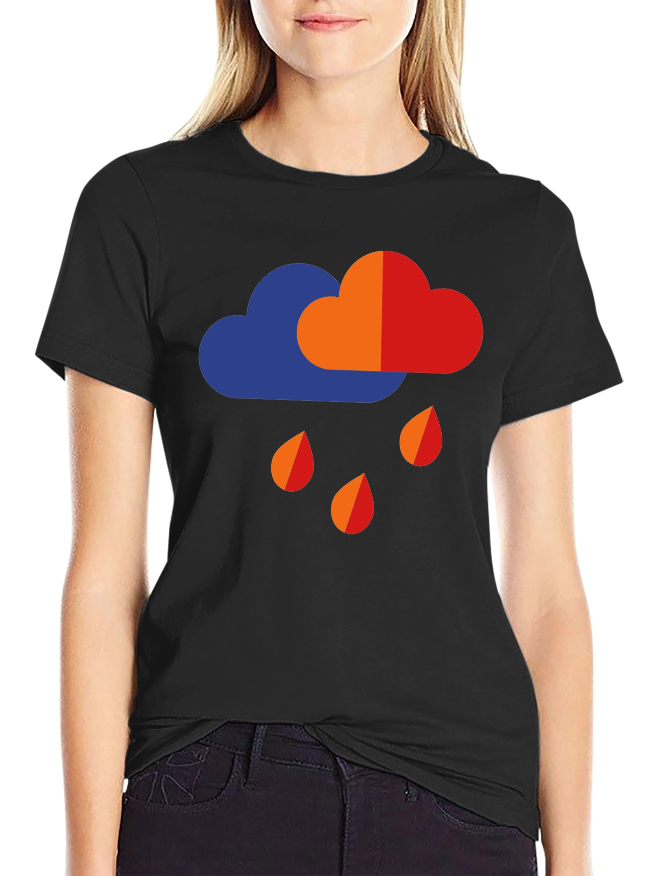 Rain Cloud Graphic T-Shirt - Weather Tee