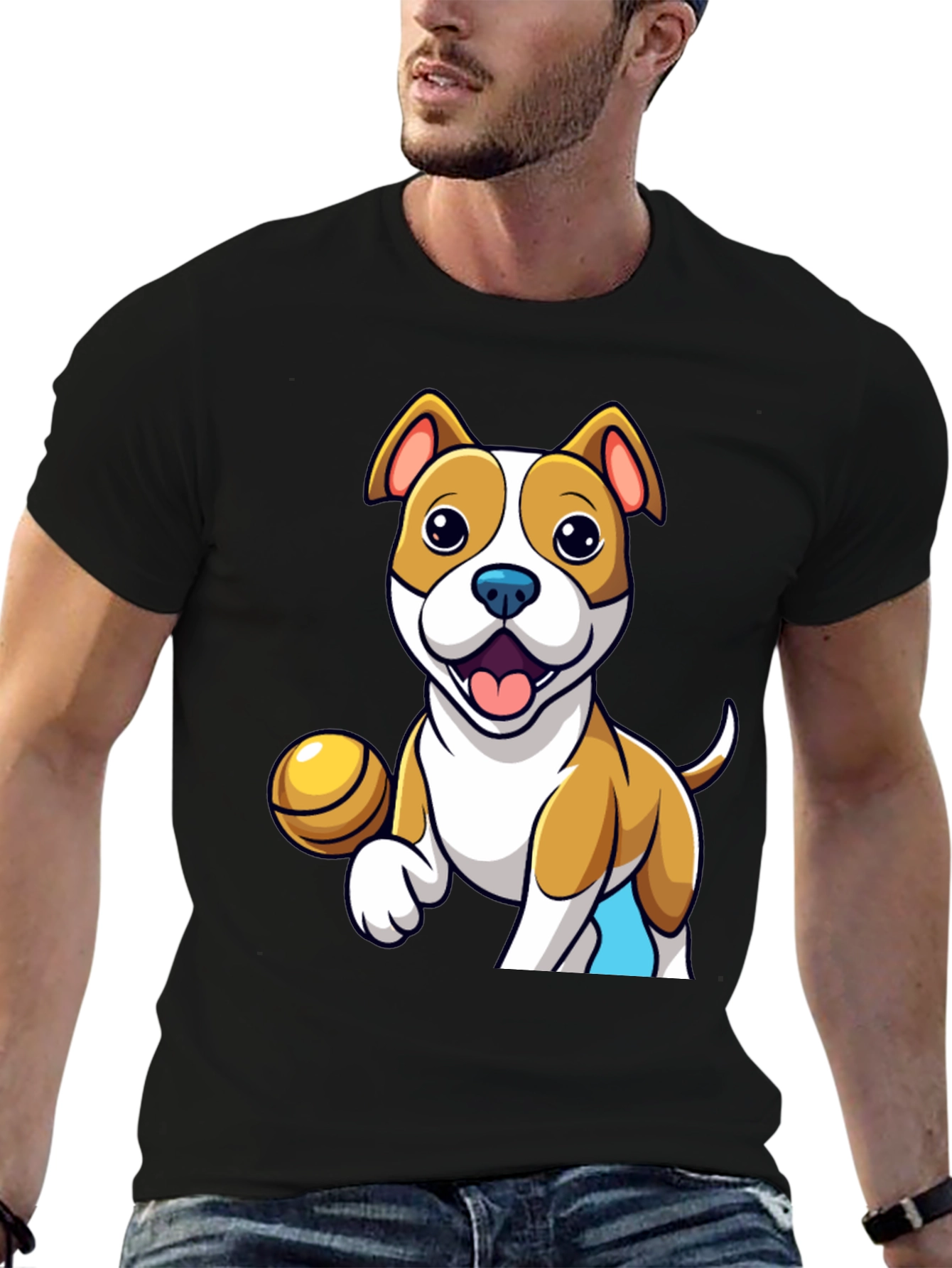 Cartoon Dog T-Shirt: Cute Pet Design
