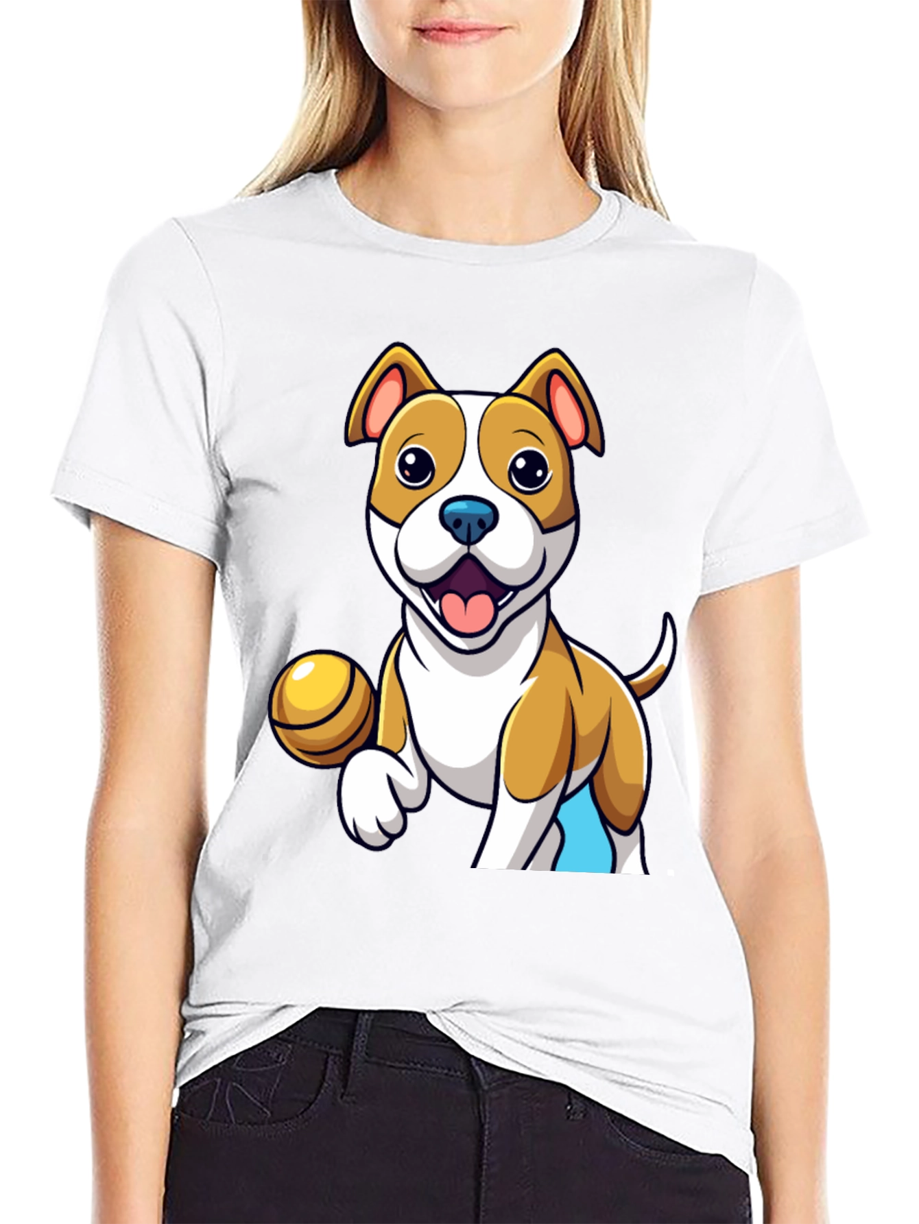 Cartoon Dog T-Shirt: Cute Pet Design