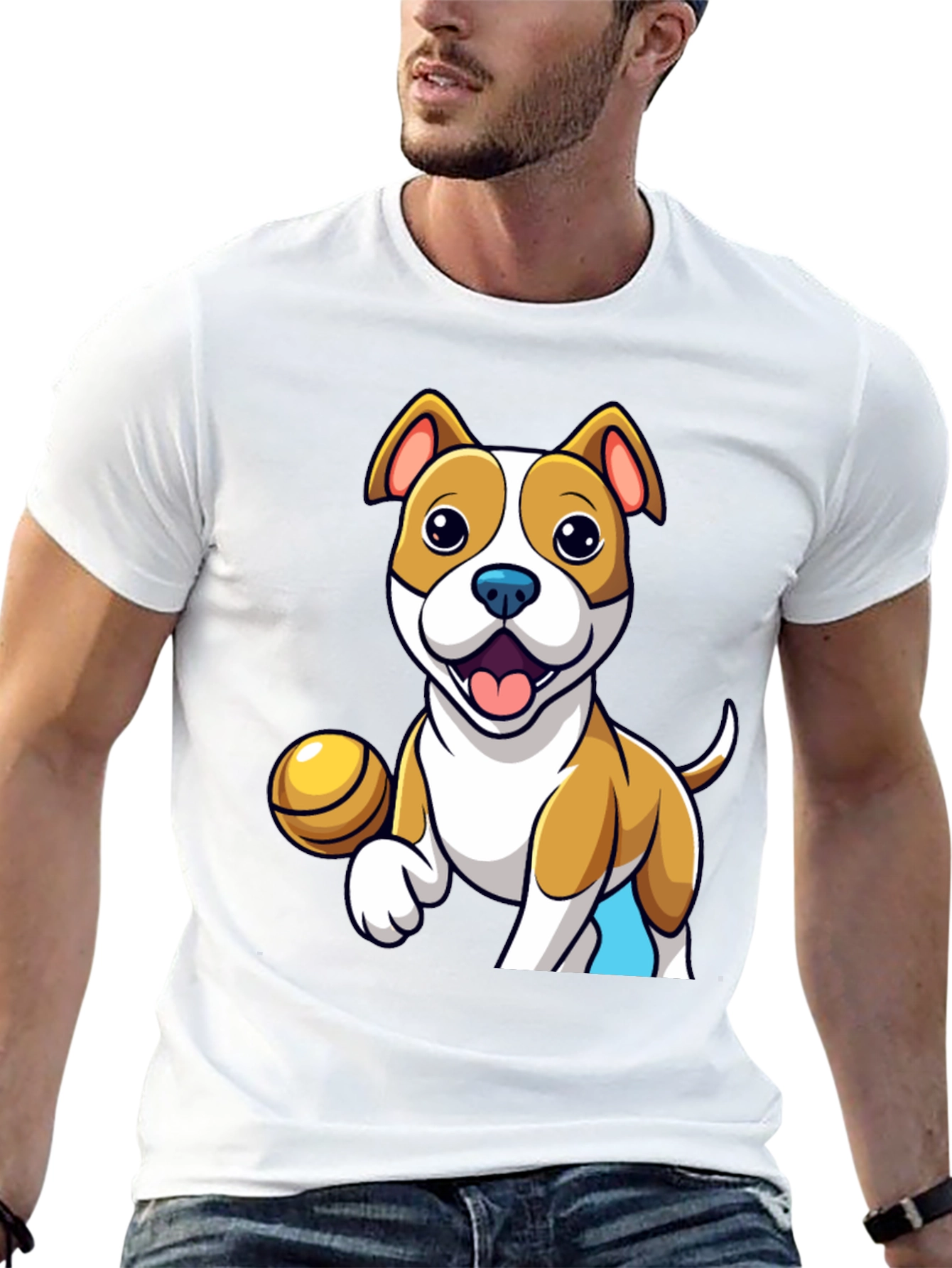 Cartoon Dog T-Shirt: Cute Pet Design