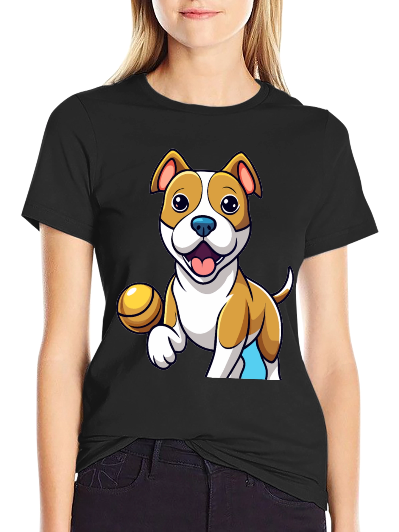 Cartoon Dog T-Shirt: Cute Pet Design