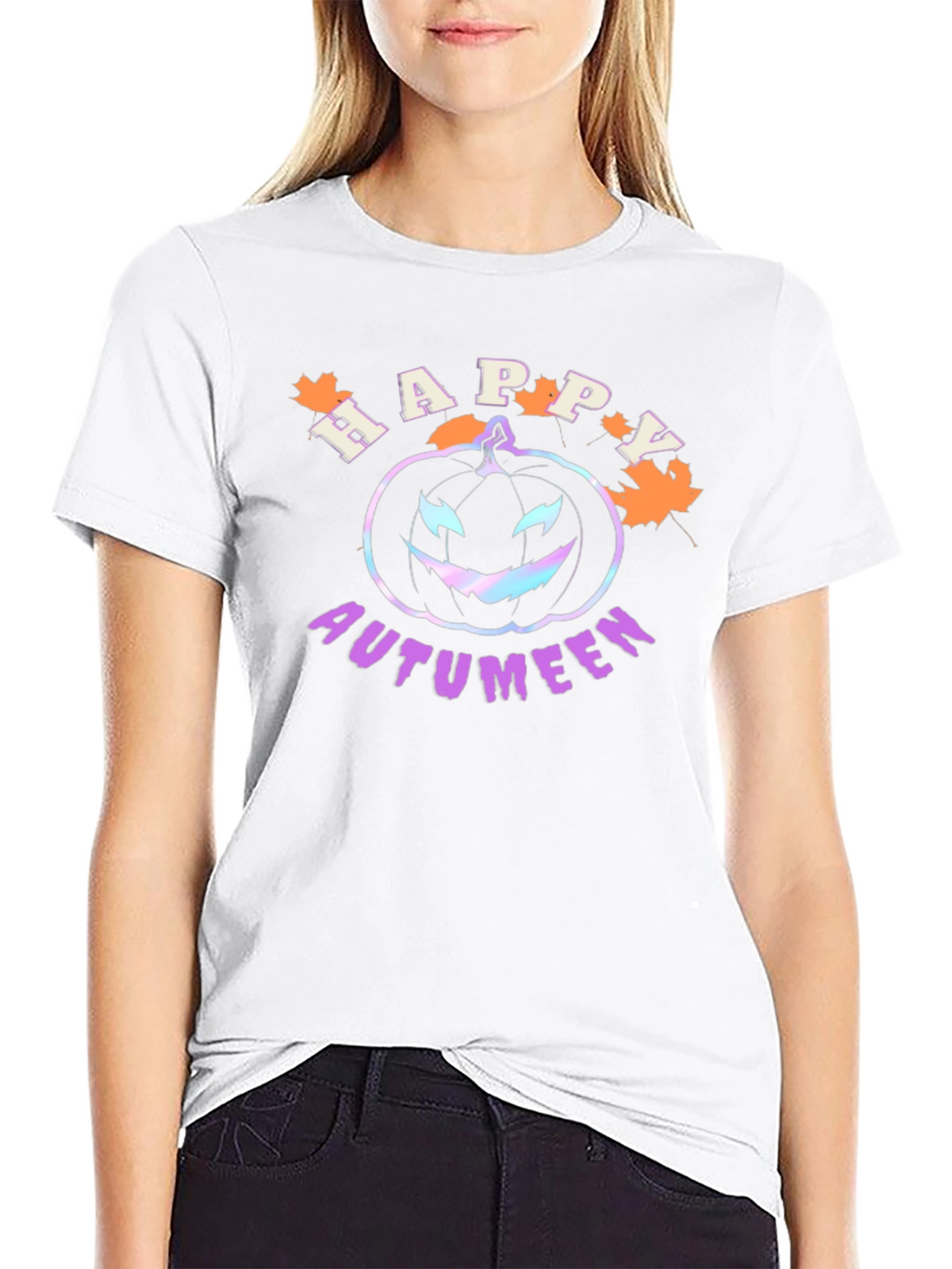 Happy Autumeen T-Shirt - Halloween Pumpkin Tee