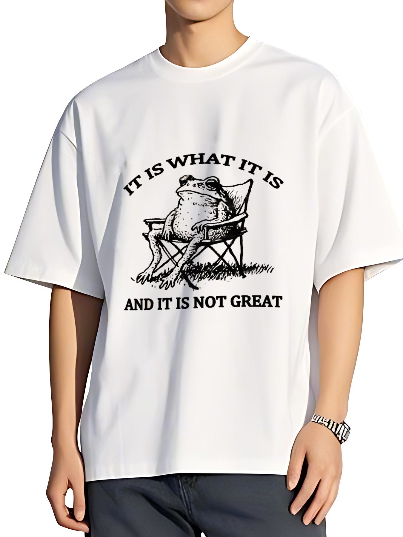 T-shirt Tokyo-tiger-resting-frog-funny-washed-t-shirt