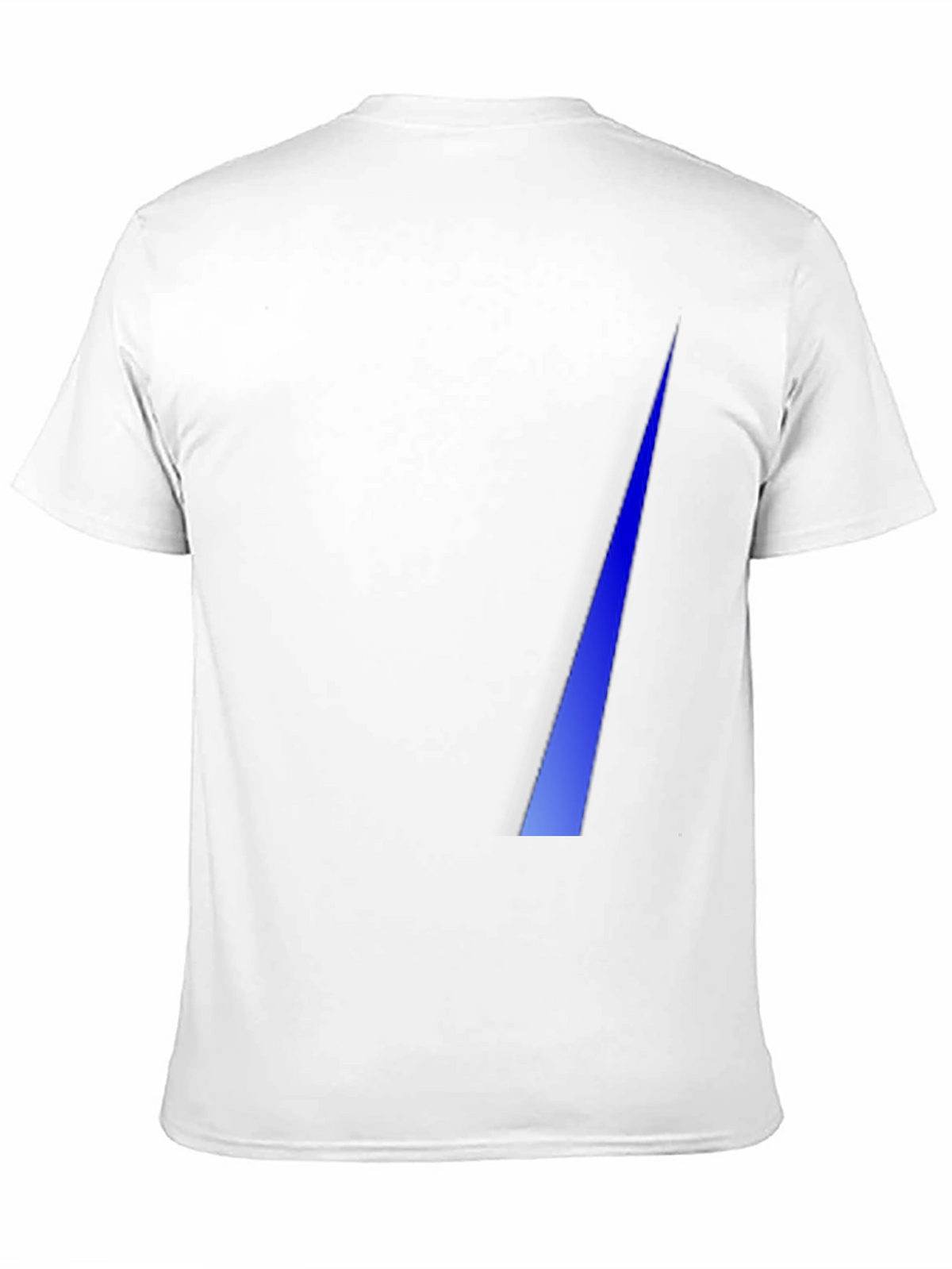 Mens Black T-Shirt with Blue Triangle Design
