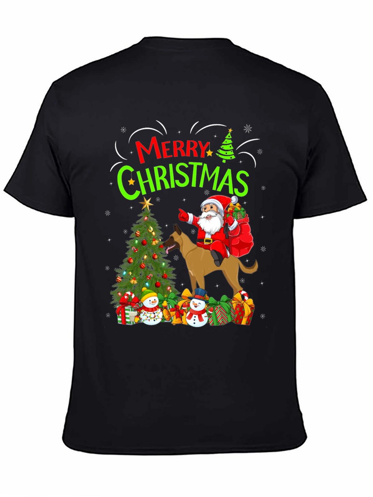 Merry Christmas Dog Santa T-Shirt