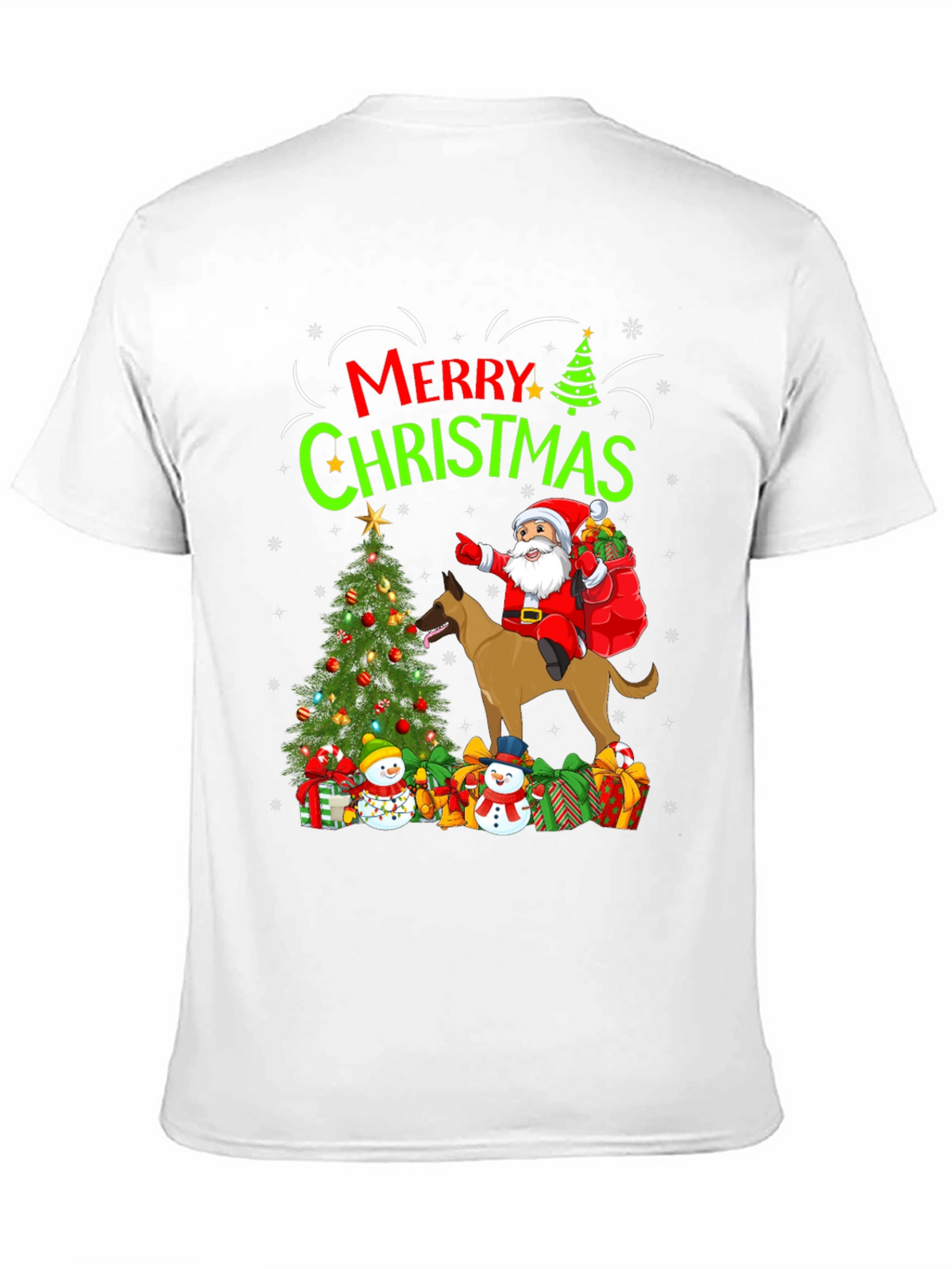 Merry Christmas Dog Santa T-Shirt
