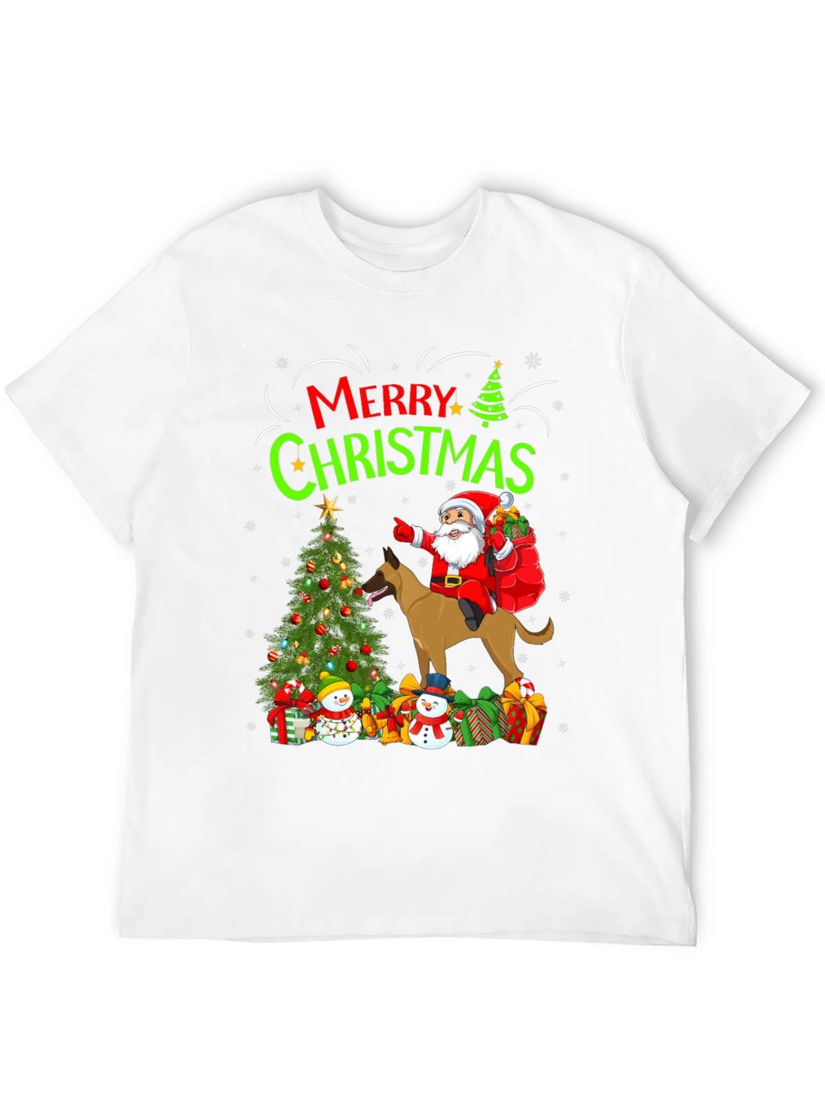 Merry Christmas Dog Santa T-Shirt