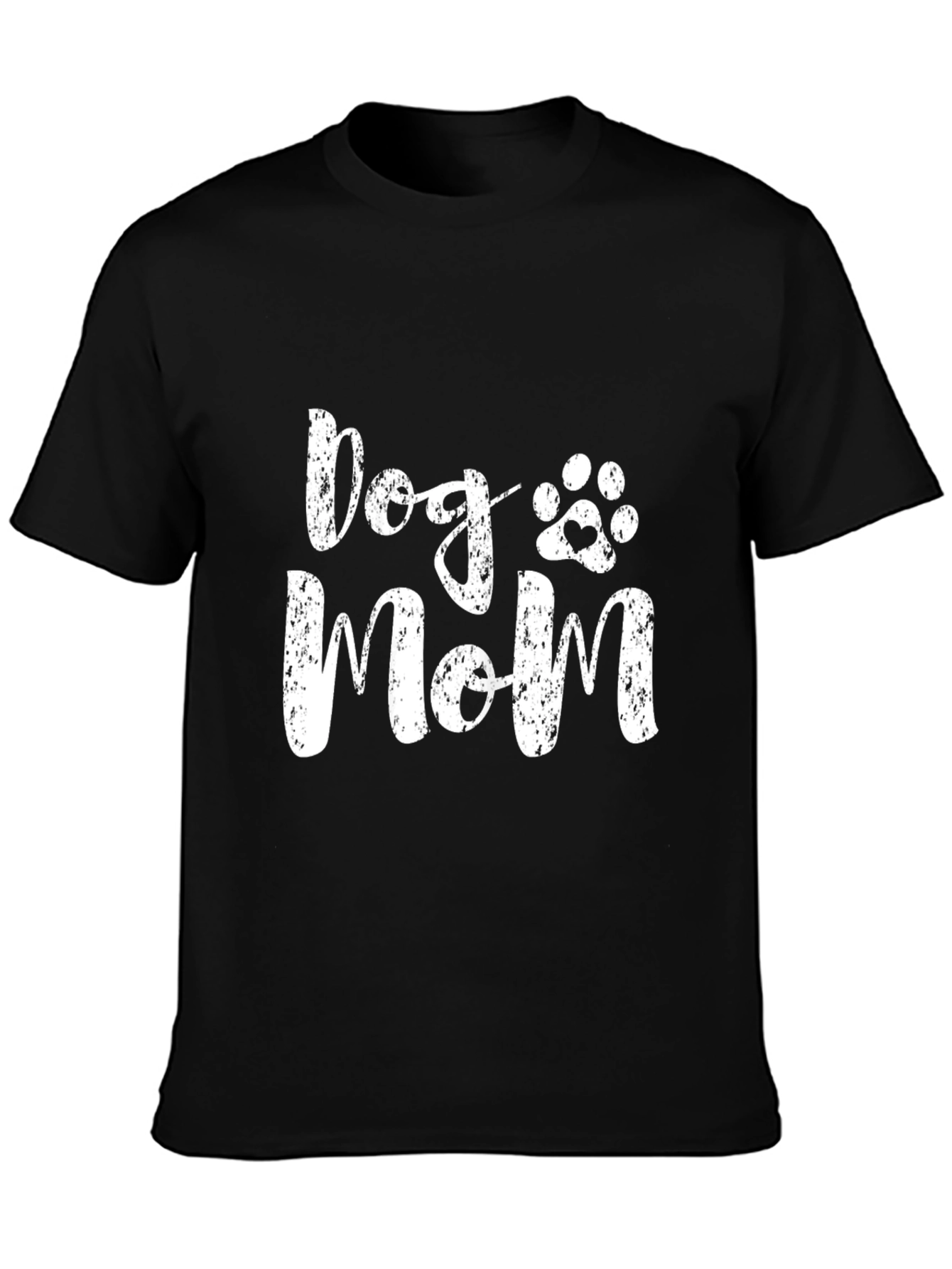 Dog Mom T-Shirt - Paw Print Heart