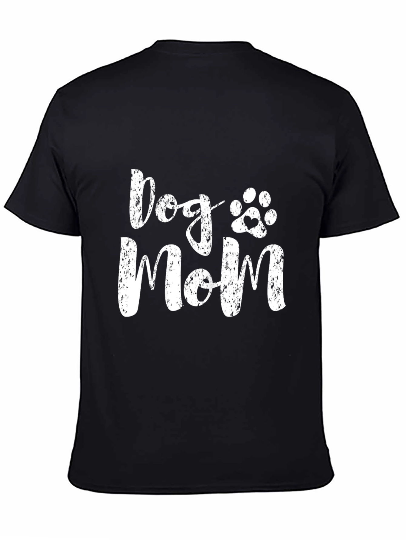 Dog Mom T-Shirt - Paw Print Heart