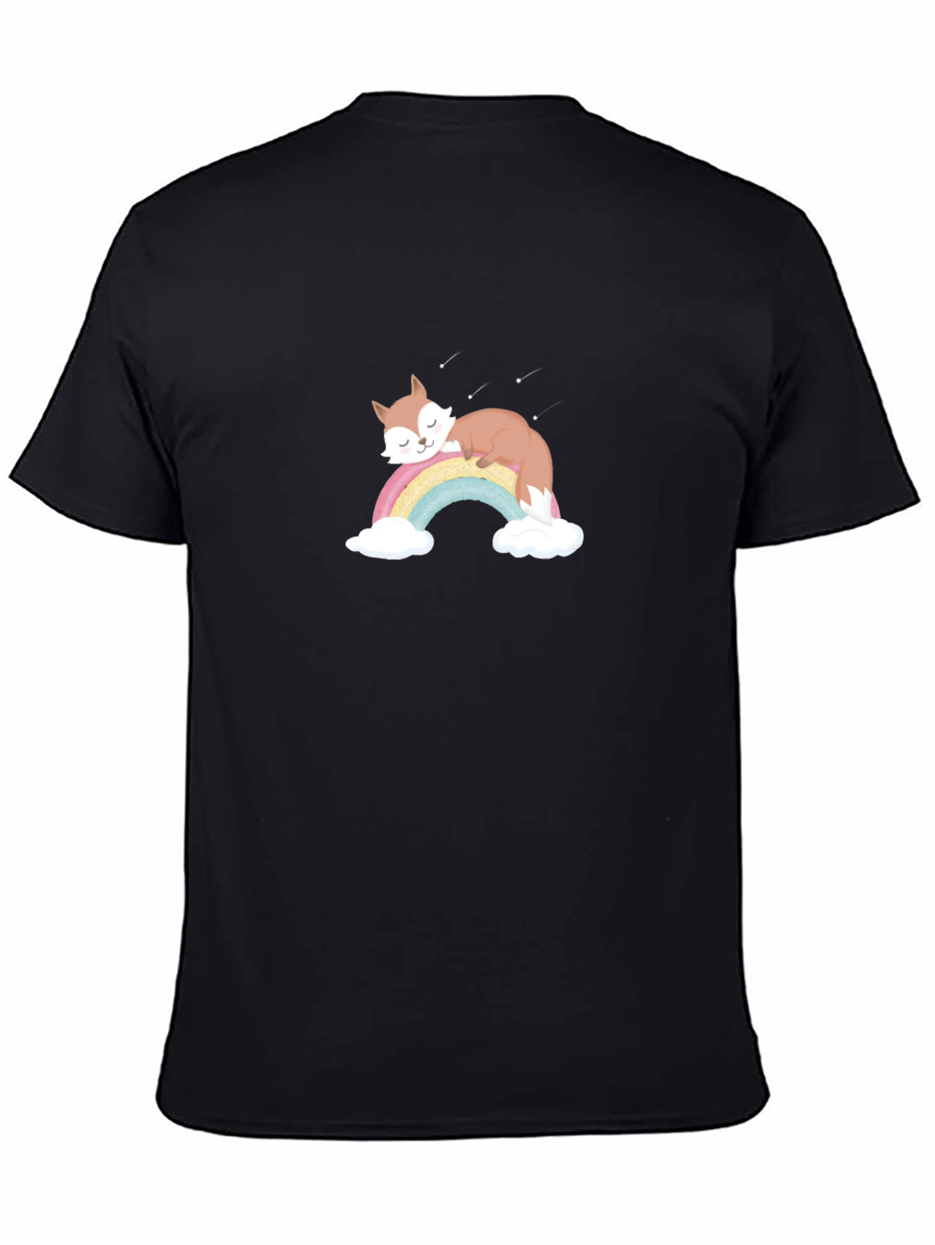 Rainbow Fox Graphic Tee - Cute & Cozy