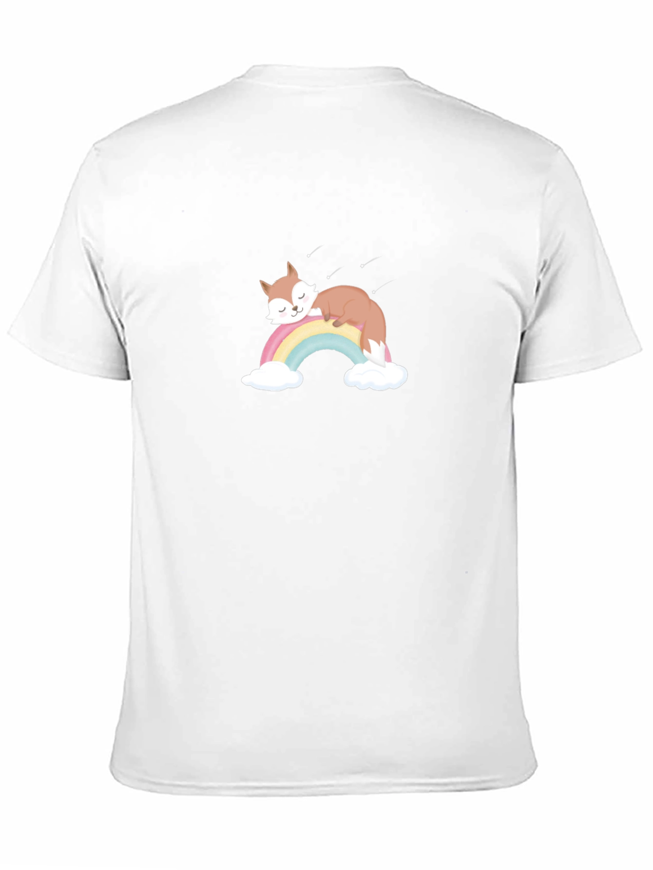 Rainbow Fox Graphic Tee - Cute & Cozy