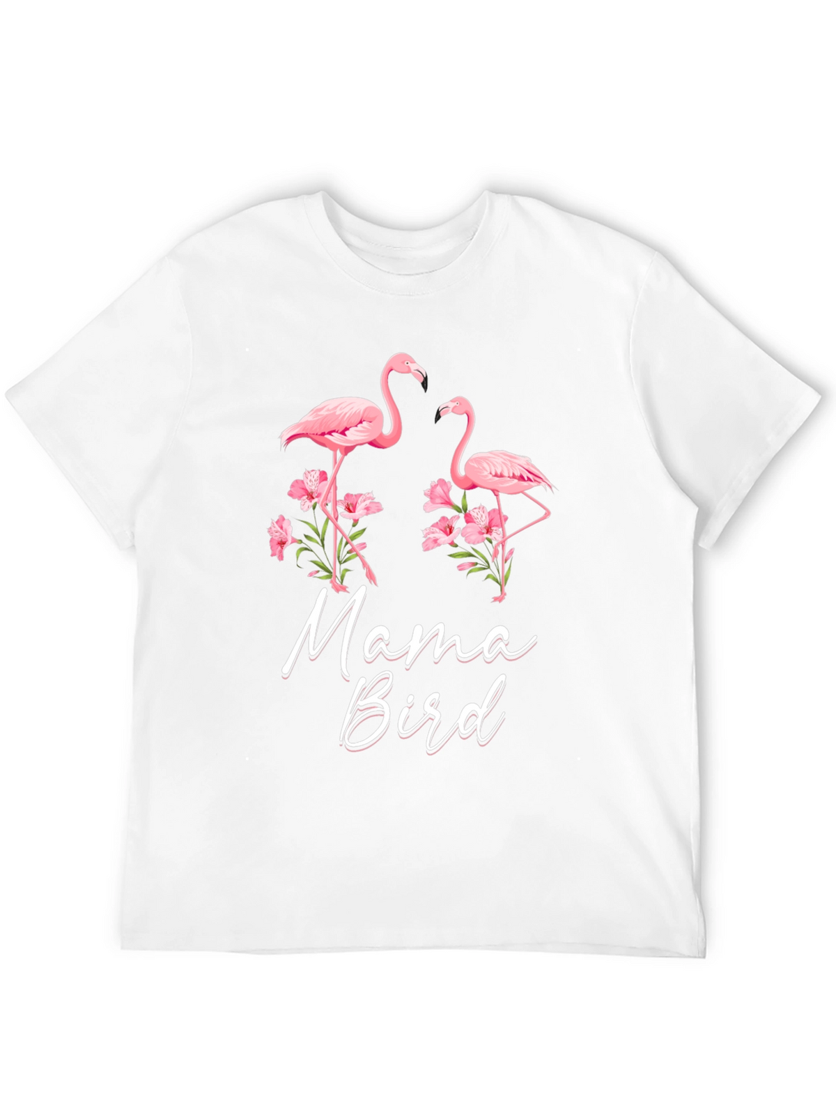 Mama Bird Flamingo Graphic Tee