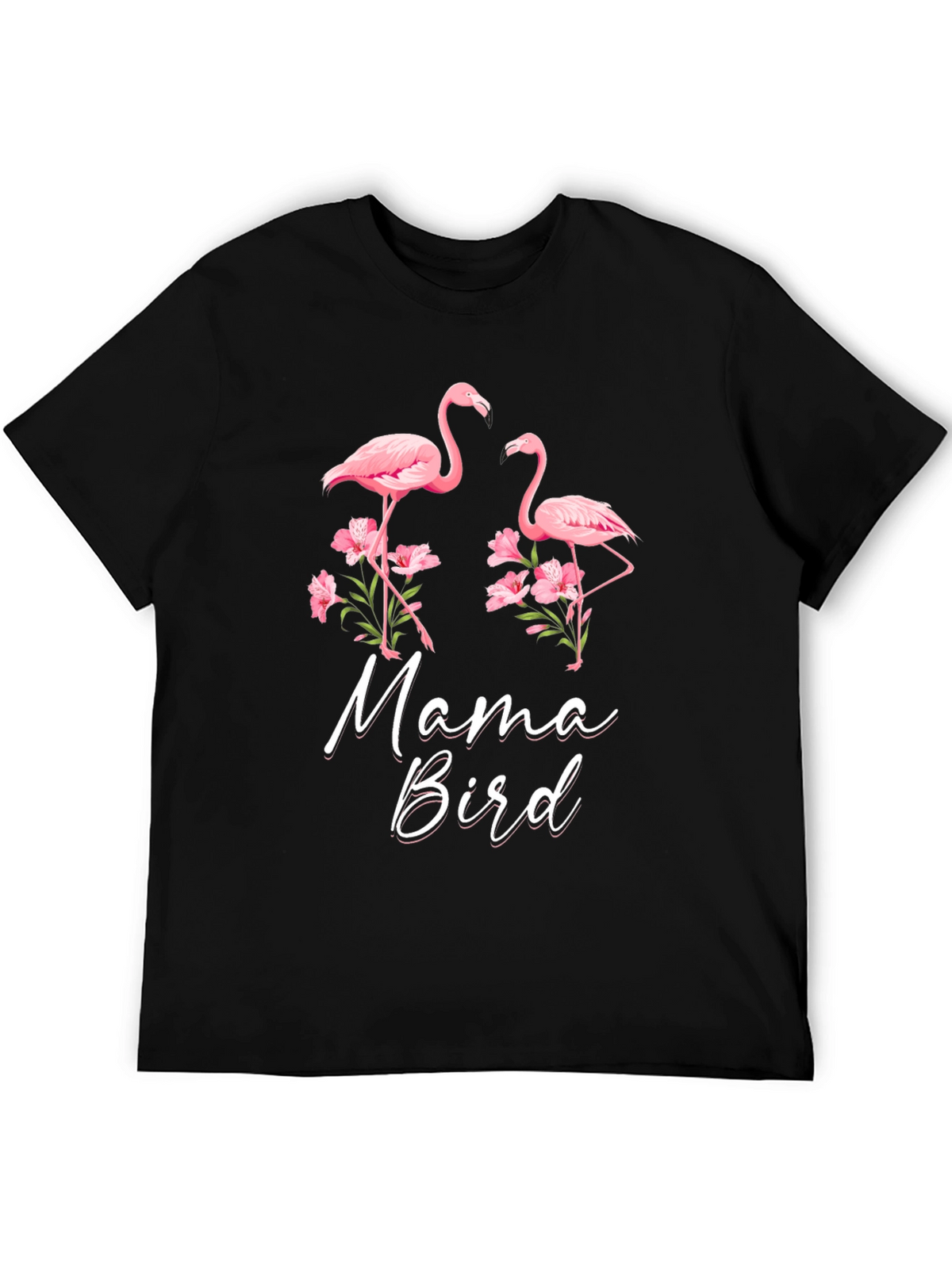 Mama Bird Flamingo Graphic Tee