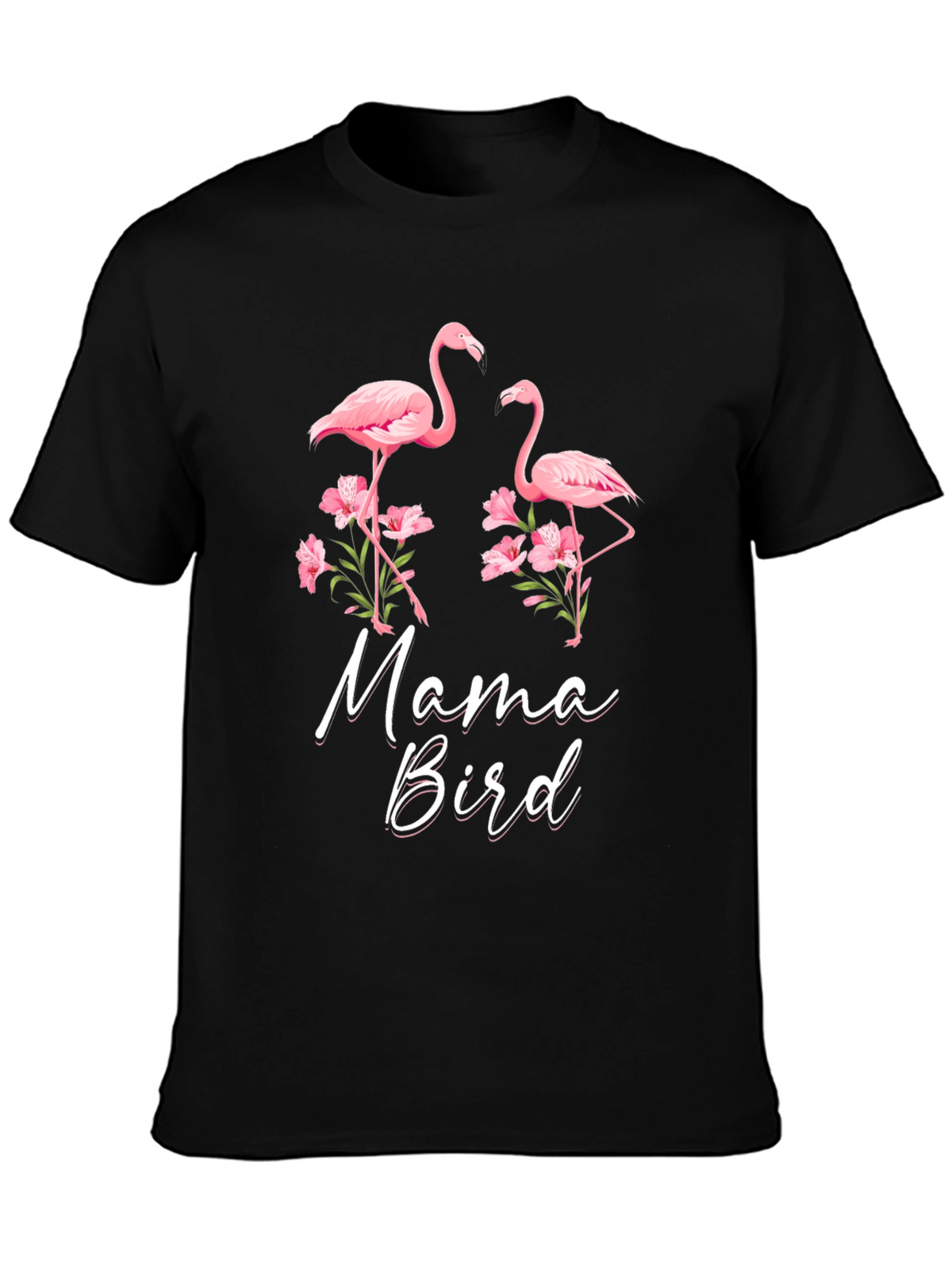 Mama Bird Flamingo Graphic Tee