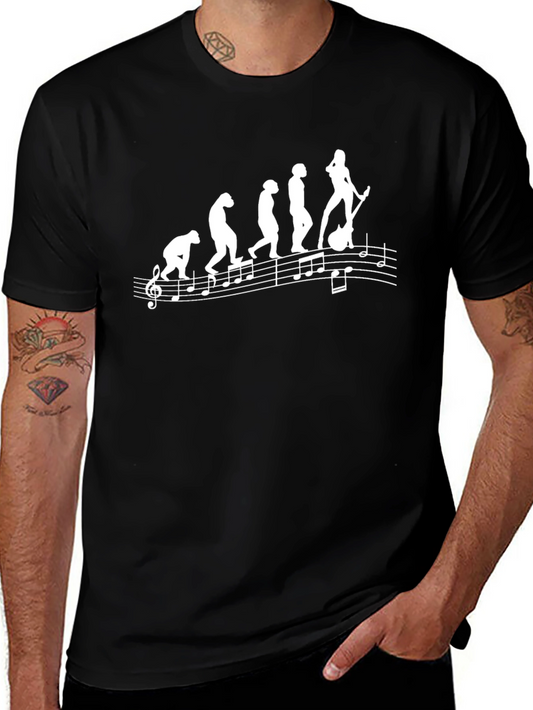 Evolution of Rock T-Shirt - Funny Musician Tee