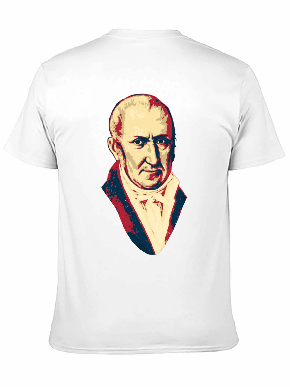 Mens Black T-Shirt with Portrait Graphic