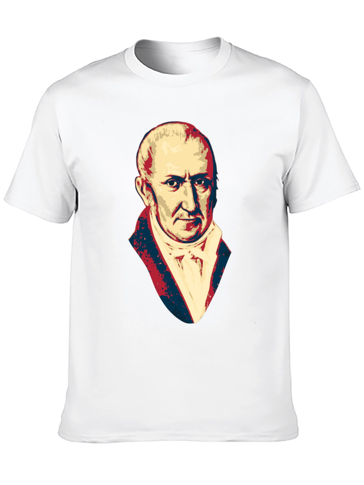 Mens Black T-Shirt with Portrait Graphic