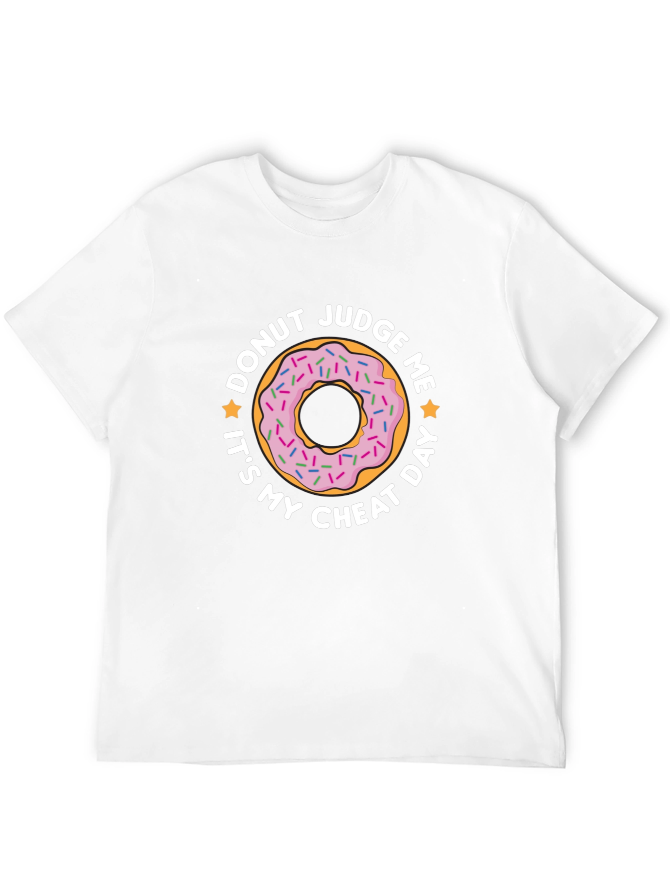 Donut Judge Me Mens Black T-Shirt