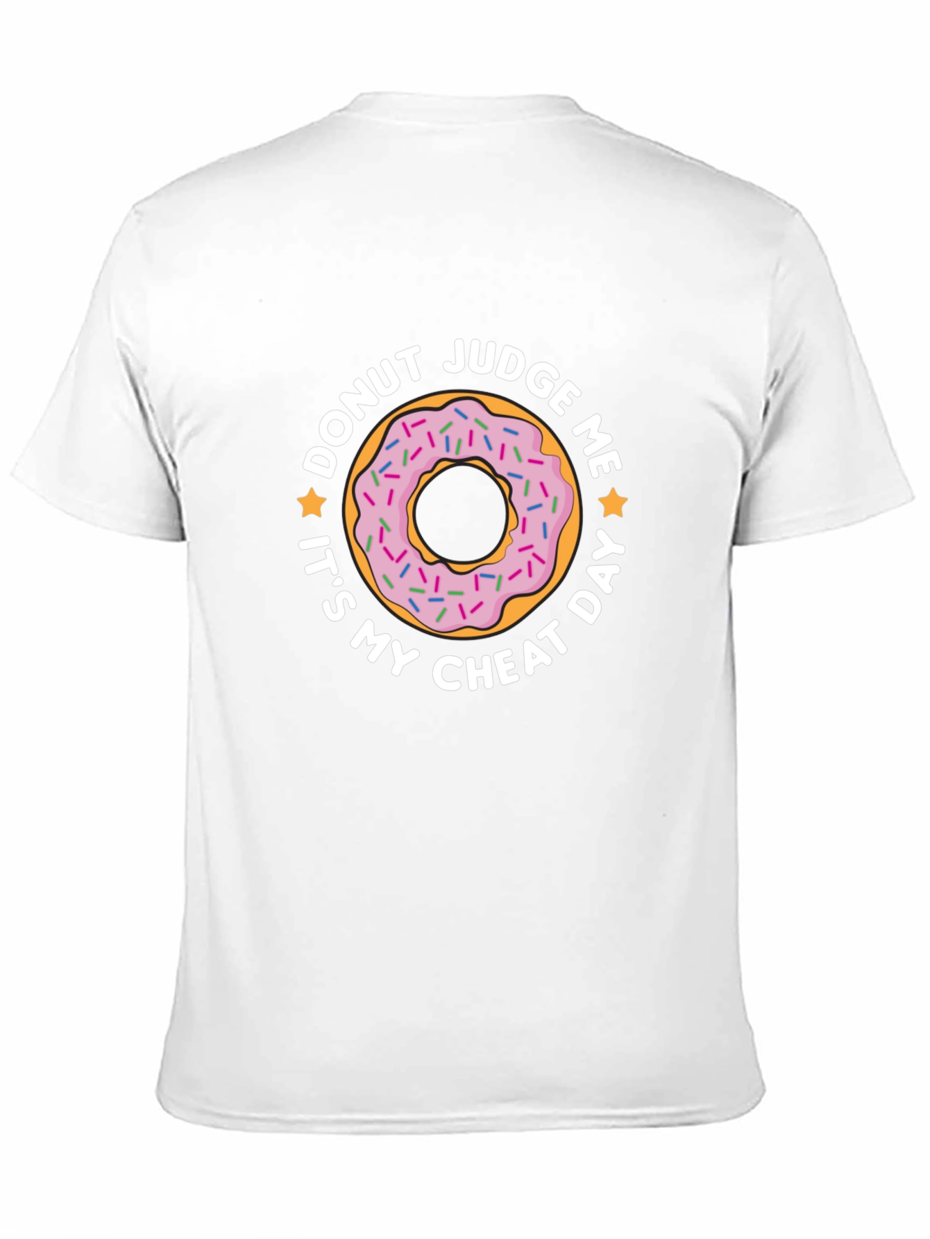 Donut Judge Me Mens Black T-Shirt