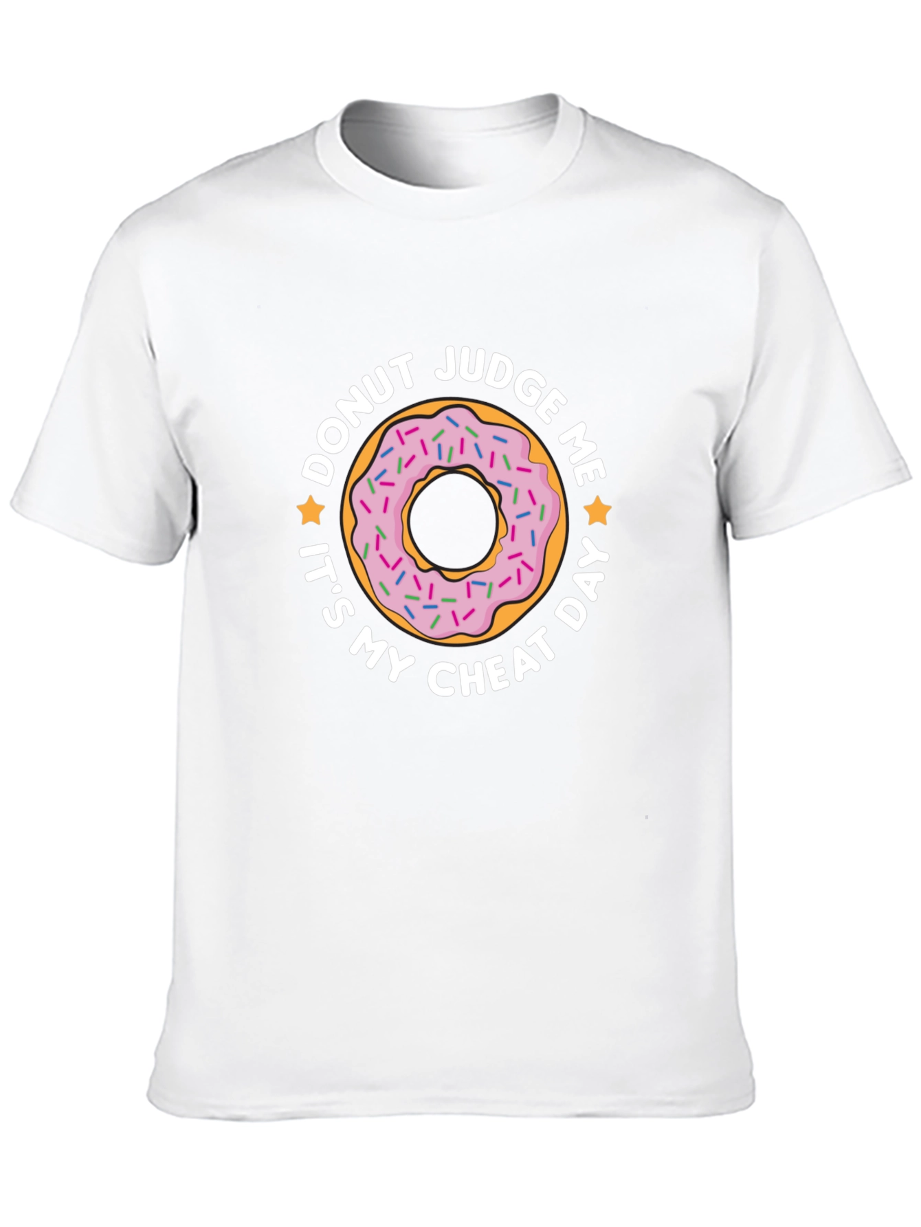 Donut Judge Me Mens Black T-Shirt