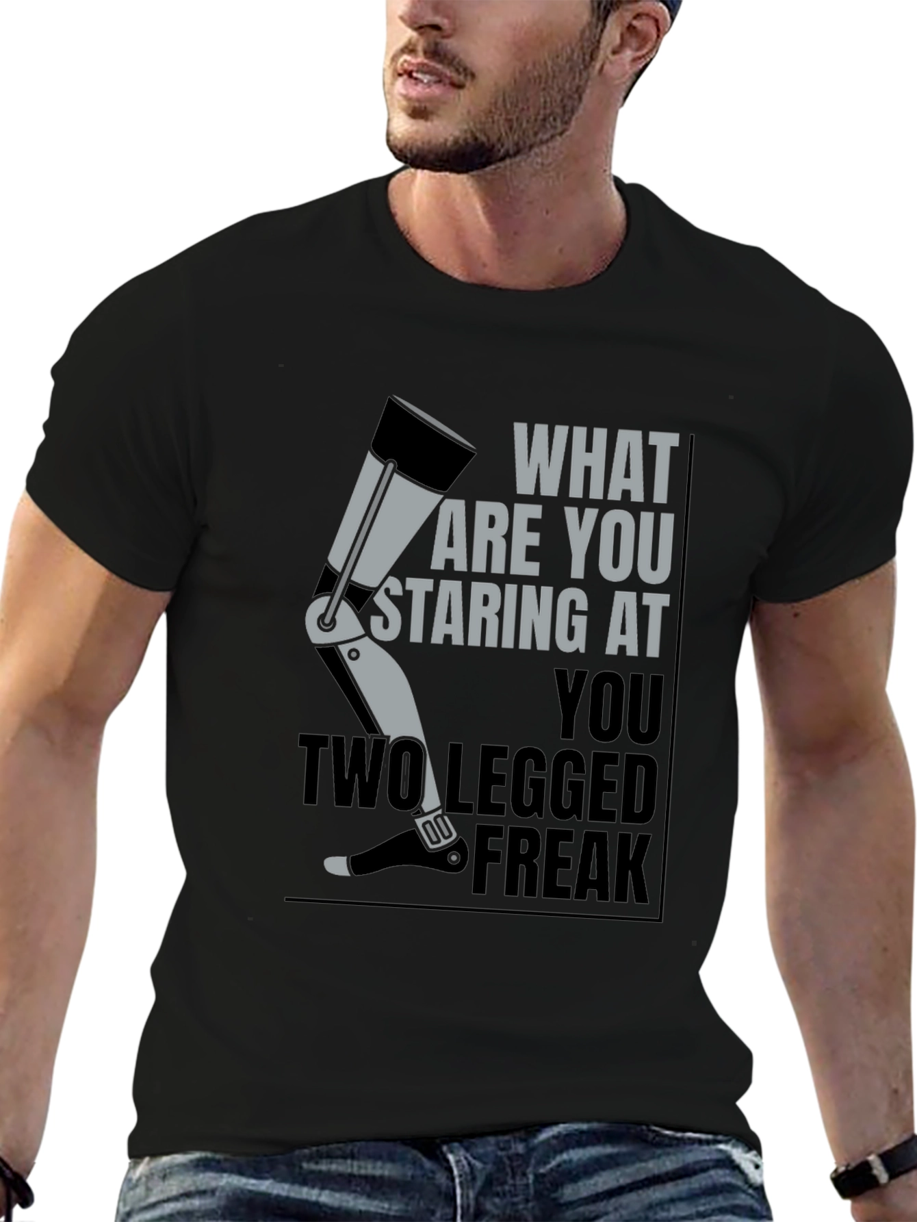 Prosthetic Leg Graphic T-Shirt