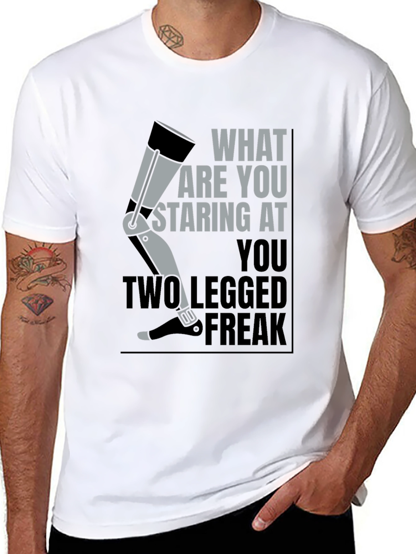Prosthetic Leg Graphic T-Shirt