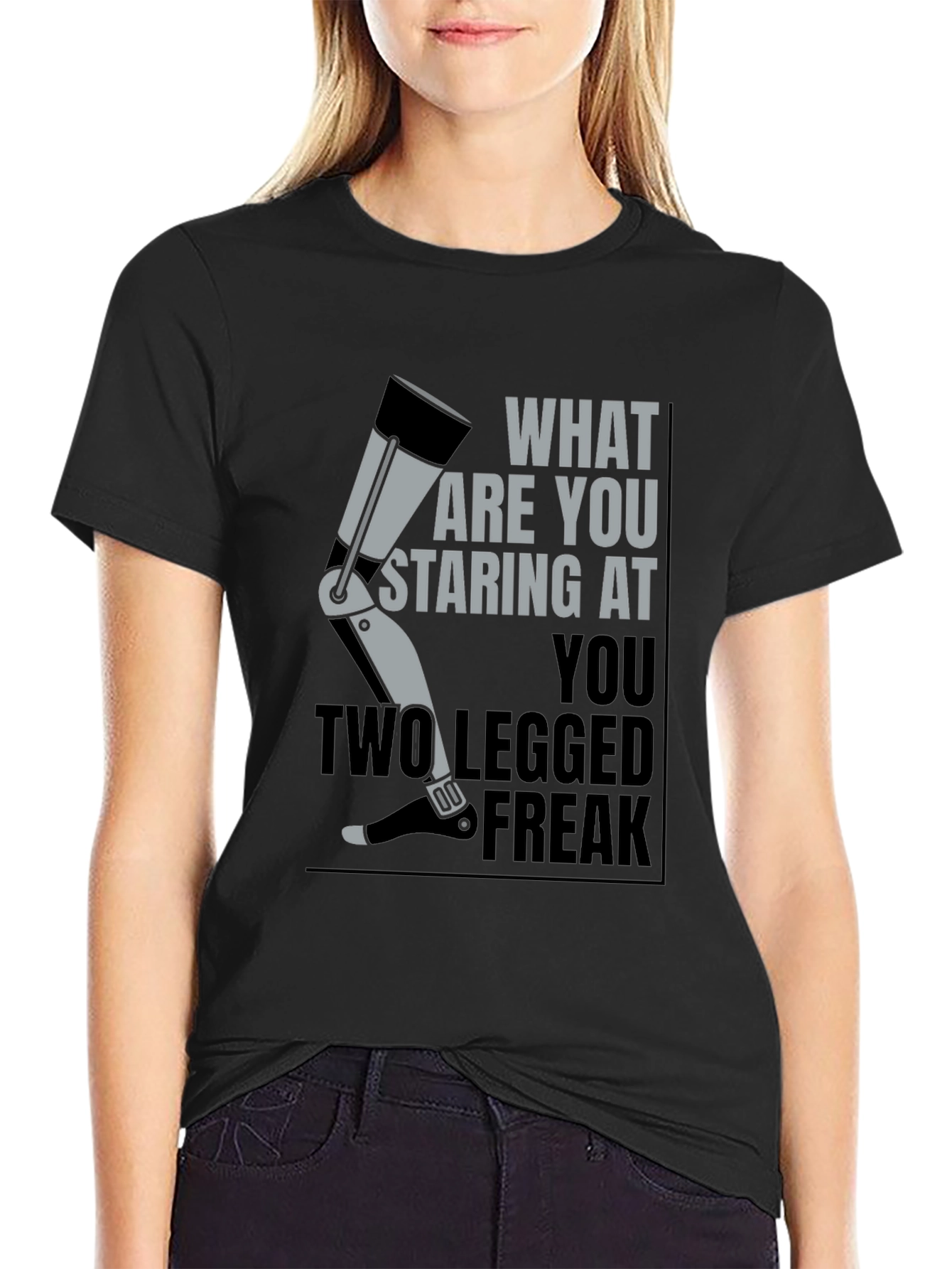 Prosthetic Leg Graphic T-Shirt