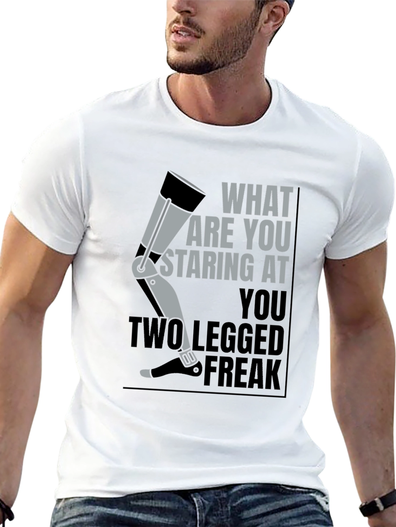 Prosthetic Leg Graphic T-Shirt