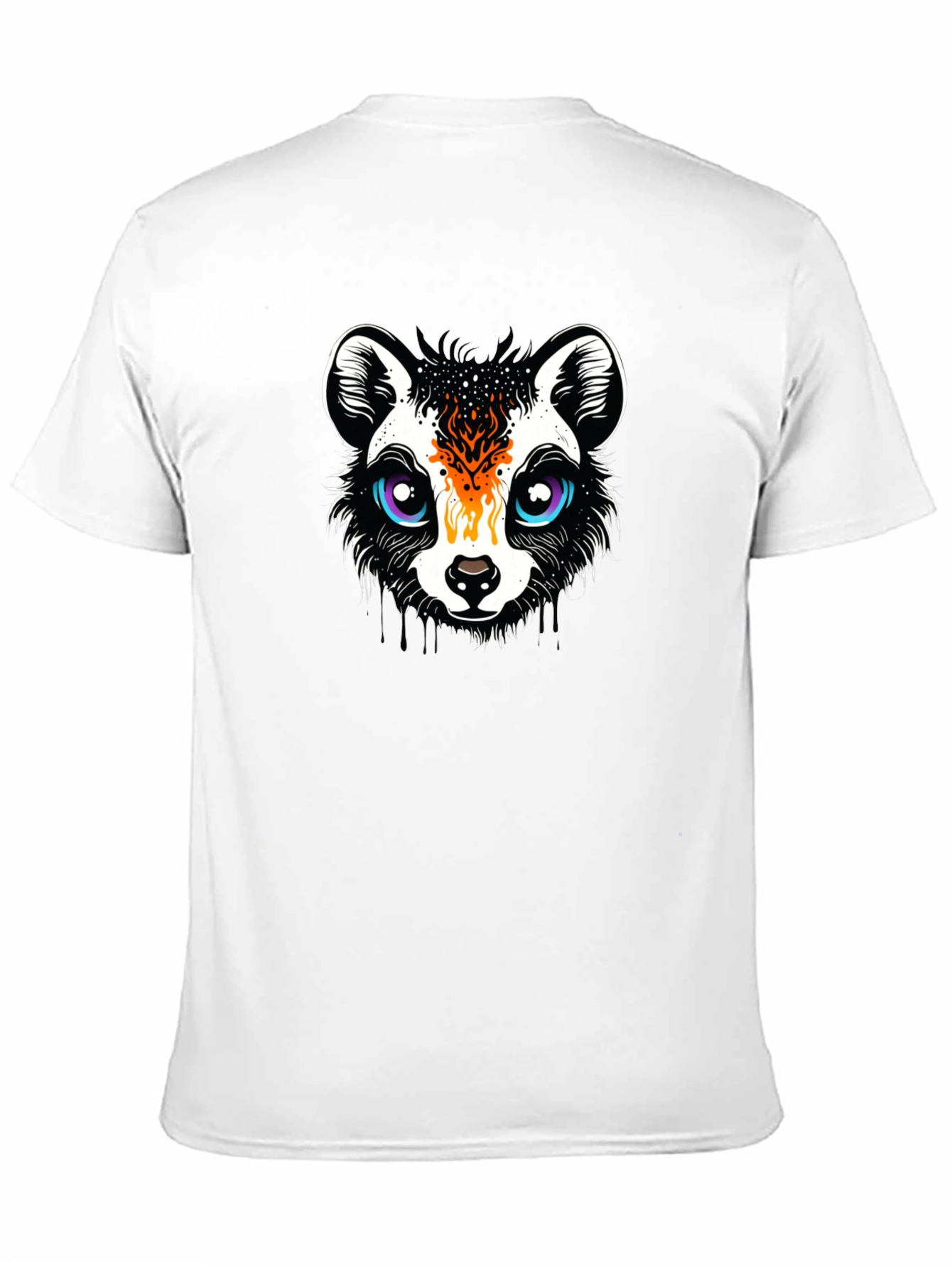 Funky Raccoon Graphic Tee - Black