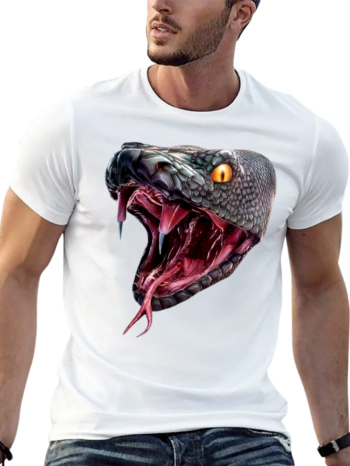 Snake Bite T-Shirt - Bold Graphic Tee