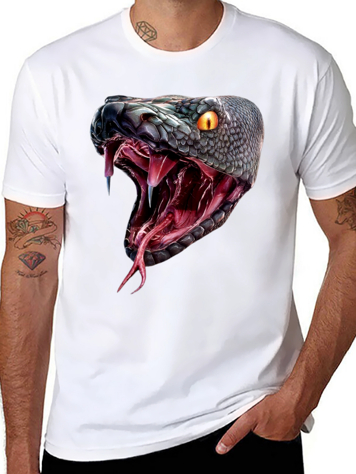 Snake Bite T-Shirt - Bold Graphic Tee
