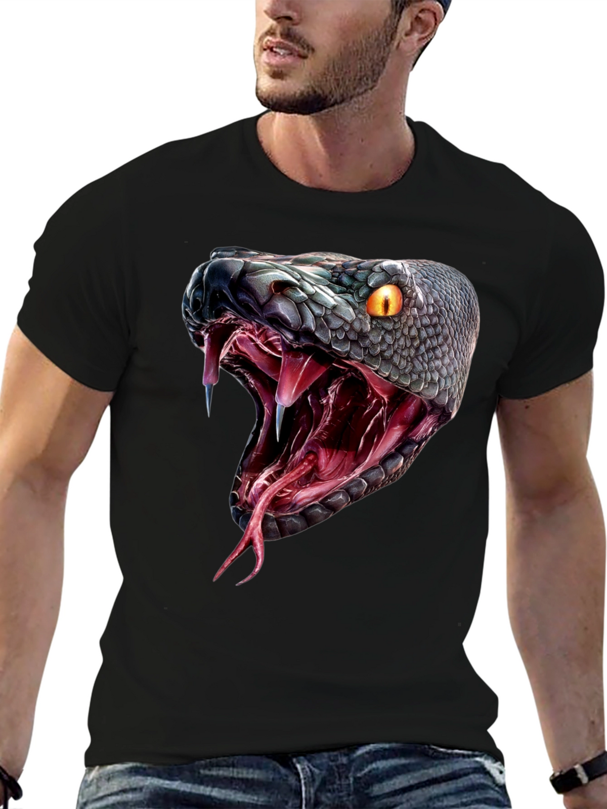 Snake Bite T-Shirt - Bold Graphic Tee