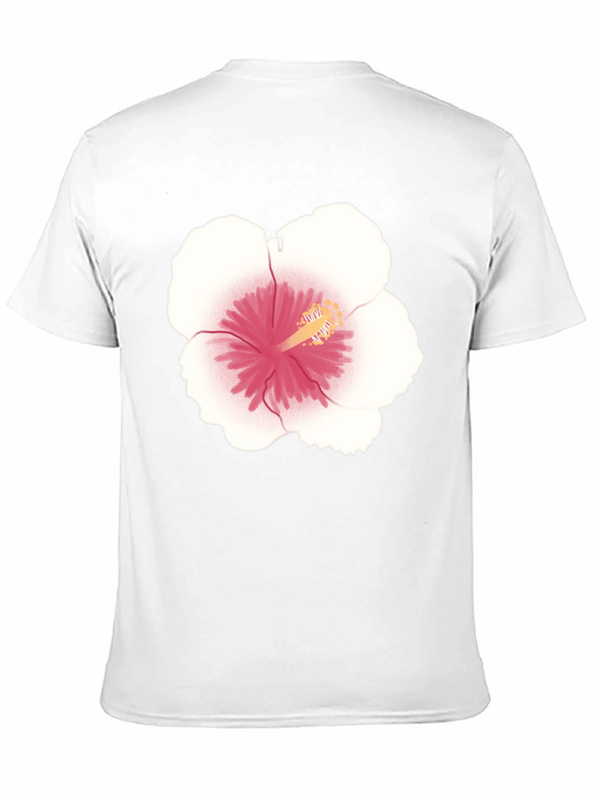 Hibiscus Flower Graphic Tee - Black