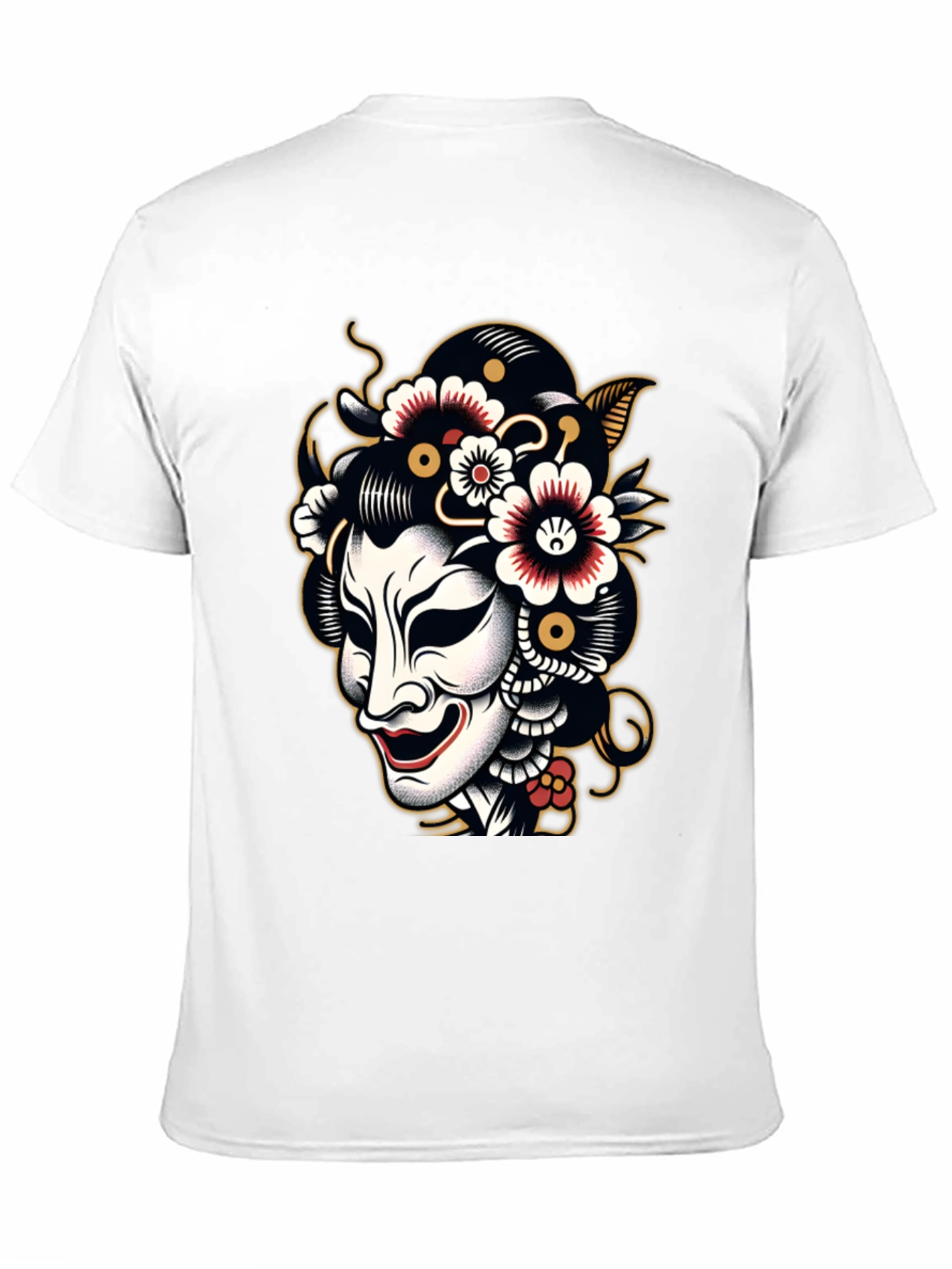 Kabuki Mask Graphic Tee - Black T-Shirt