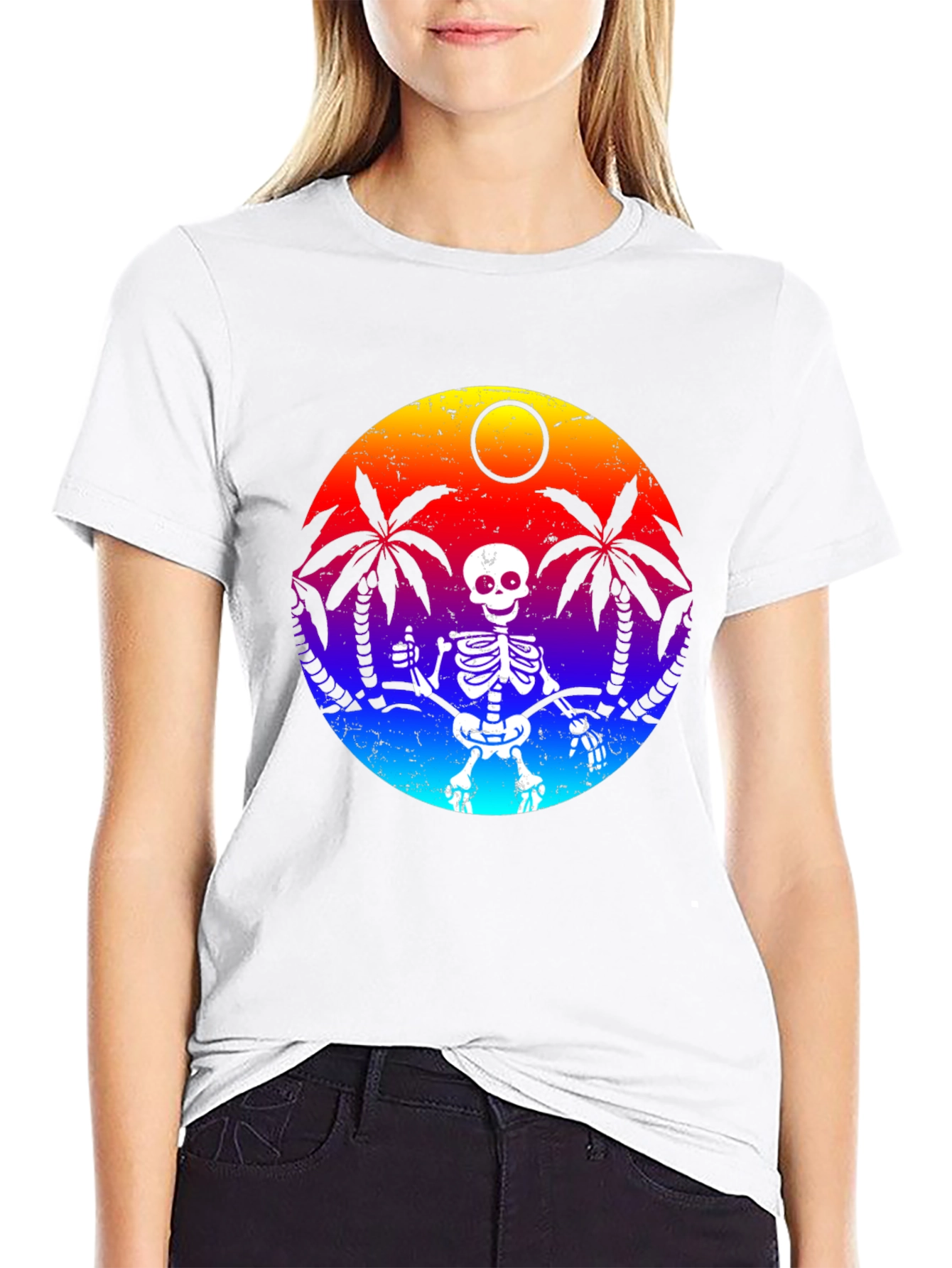 Tropical Skeleton Graphic Tee