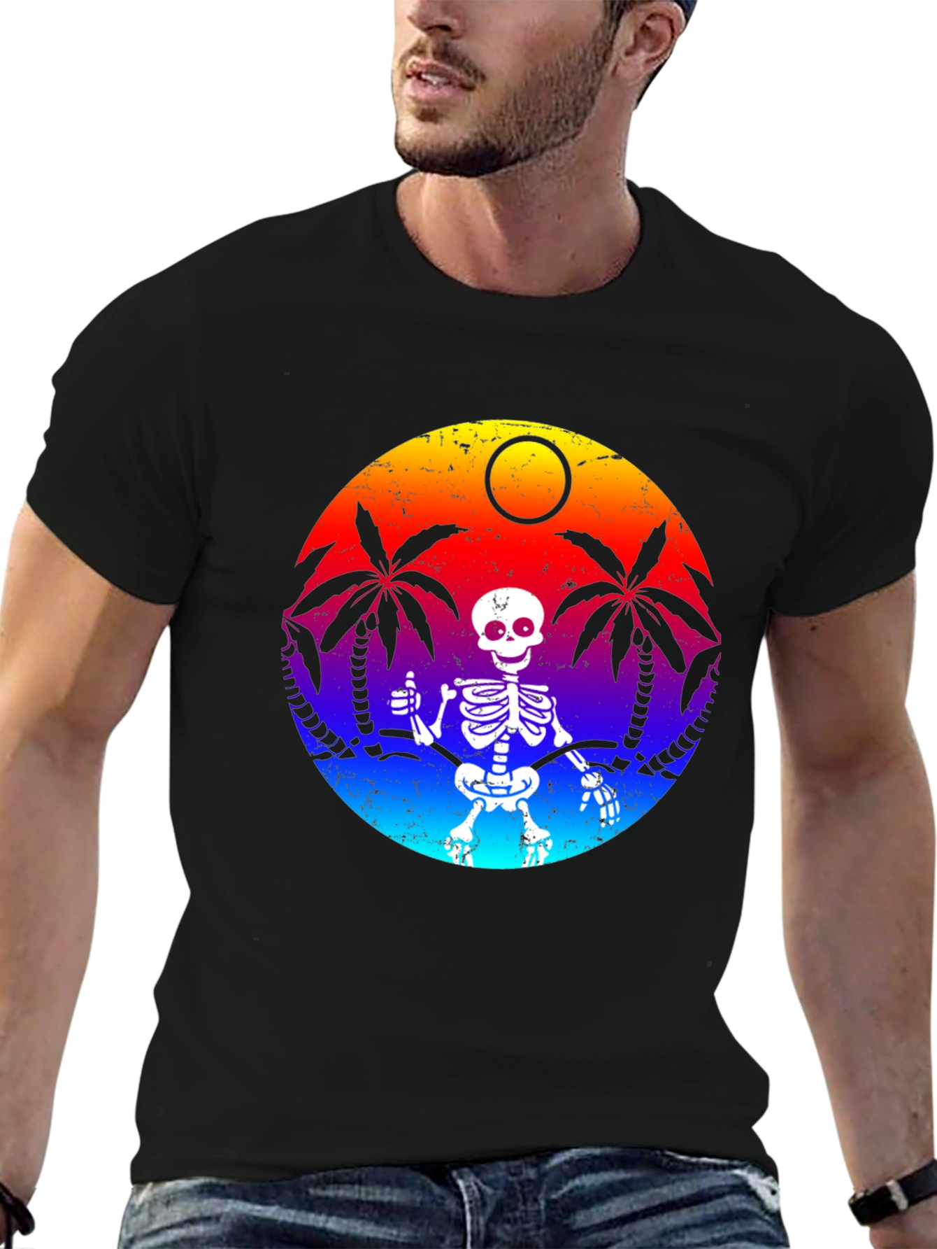 Tropical Skeleton Graphic Tee