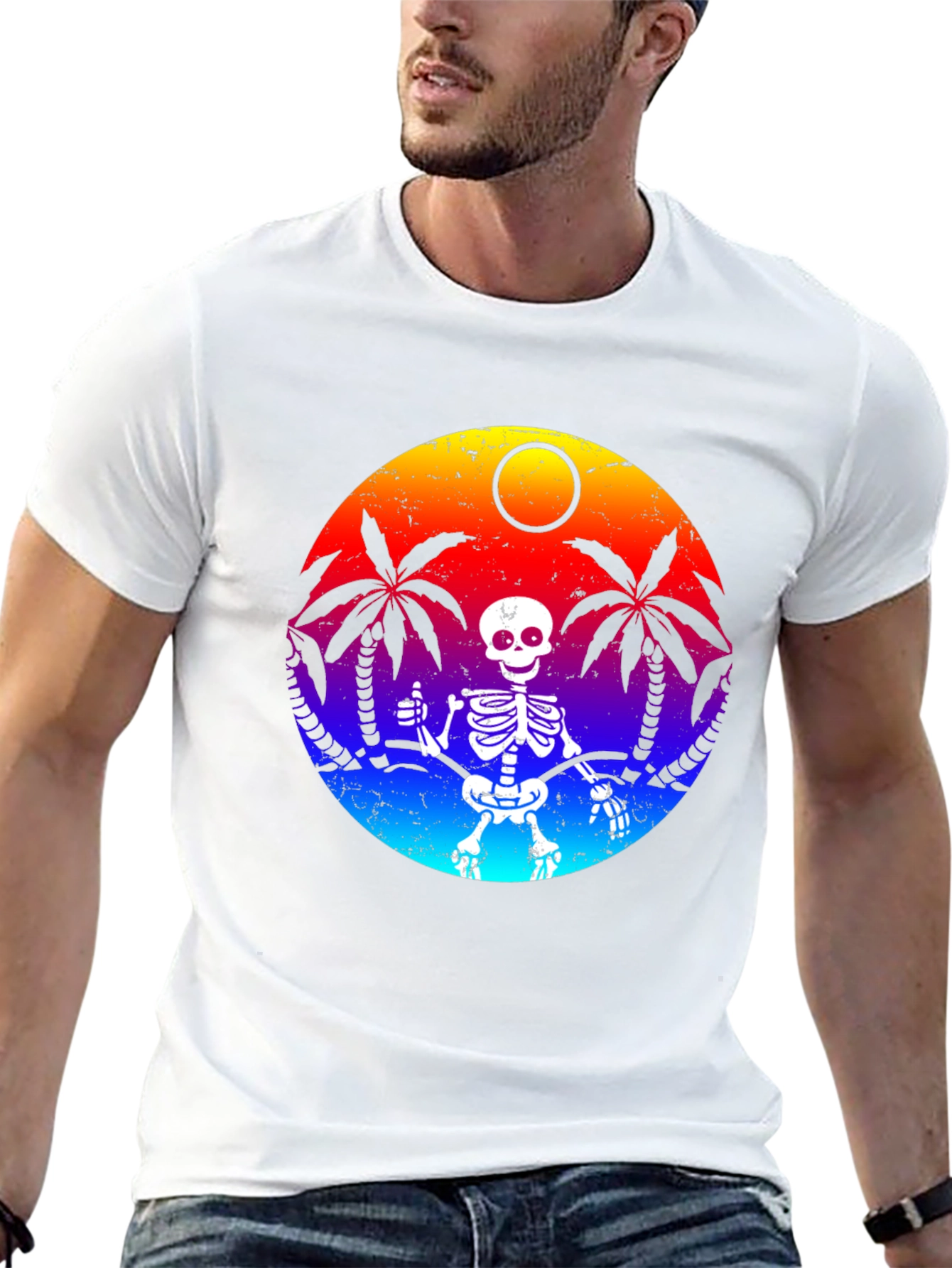 Tropical Skeleton Graphic Tee