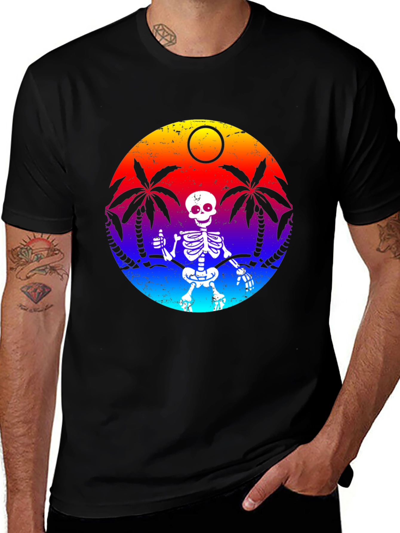 Tropical Skeleton Graphic Tee
