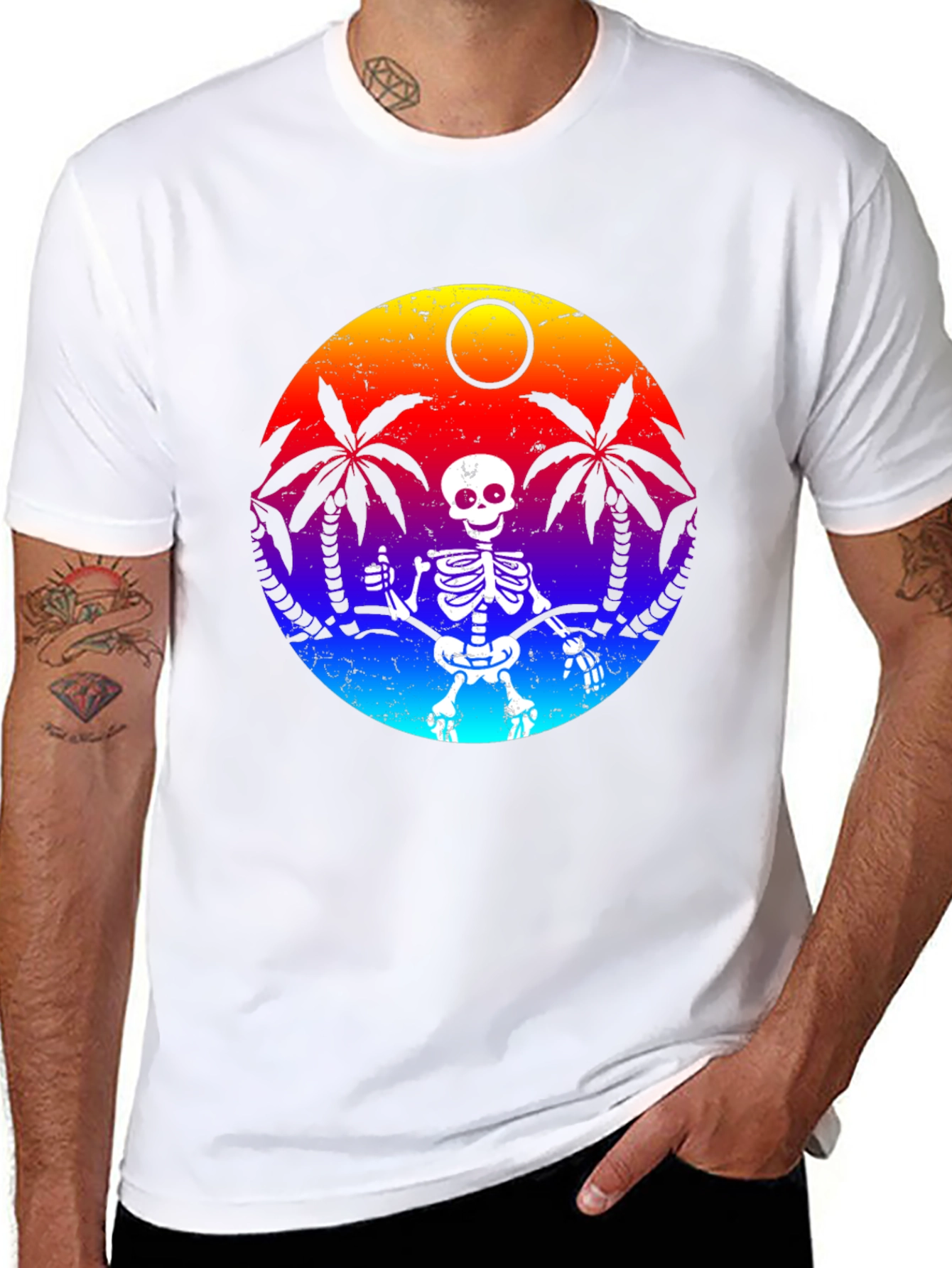 Tropical Skeleton Graphic Tee