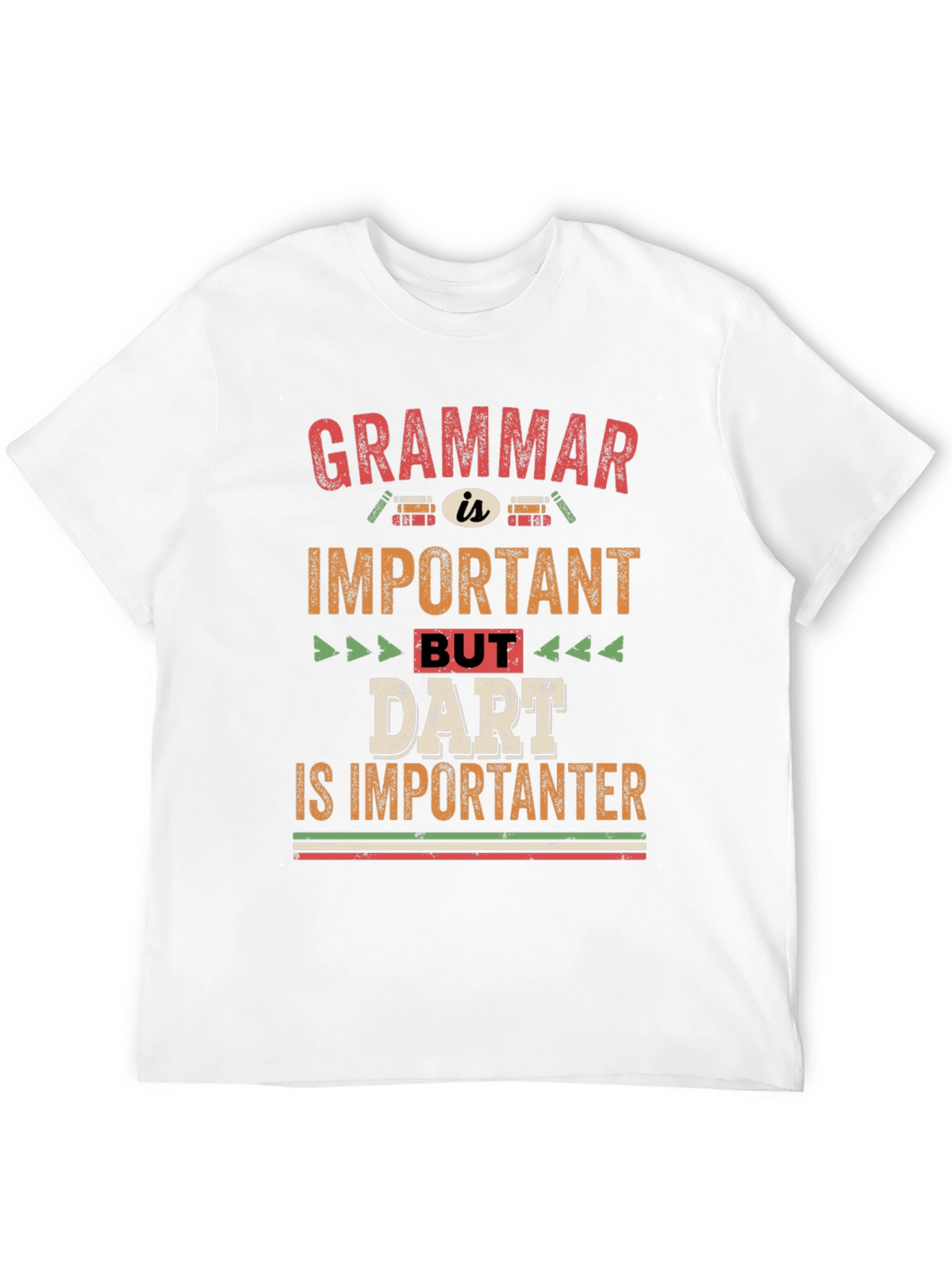 Grammar vs Darts T-Shirt - Funny Dart Player Tee