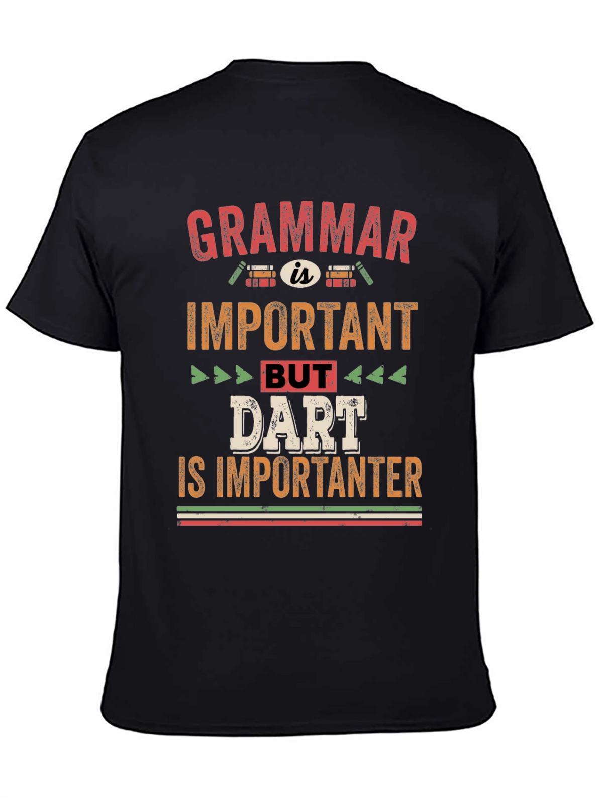 Grammar vs Darts T-Shirt - Funny Dart Player Tee