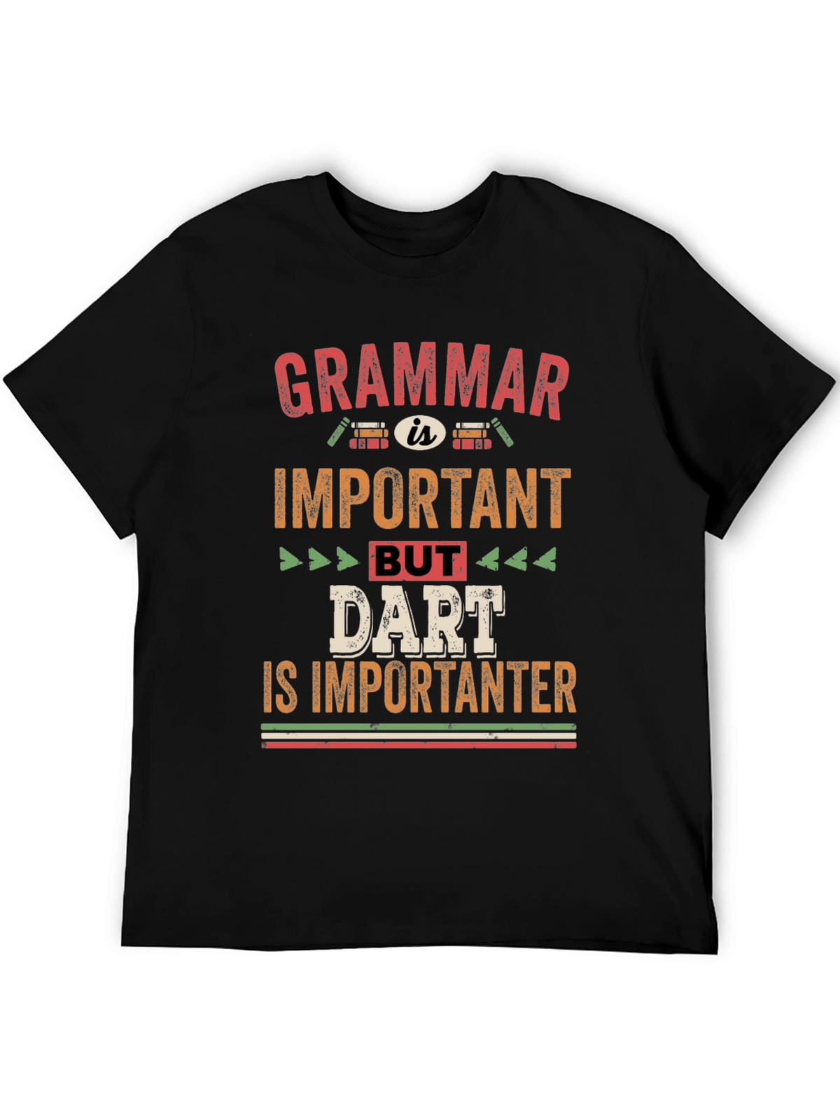 Grammar vs Darts T-Shirt - Funny Dart Player Tee