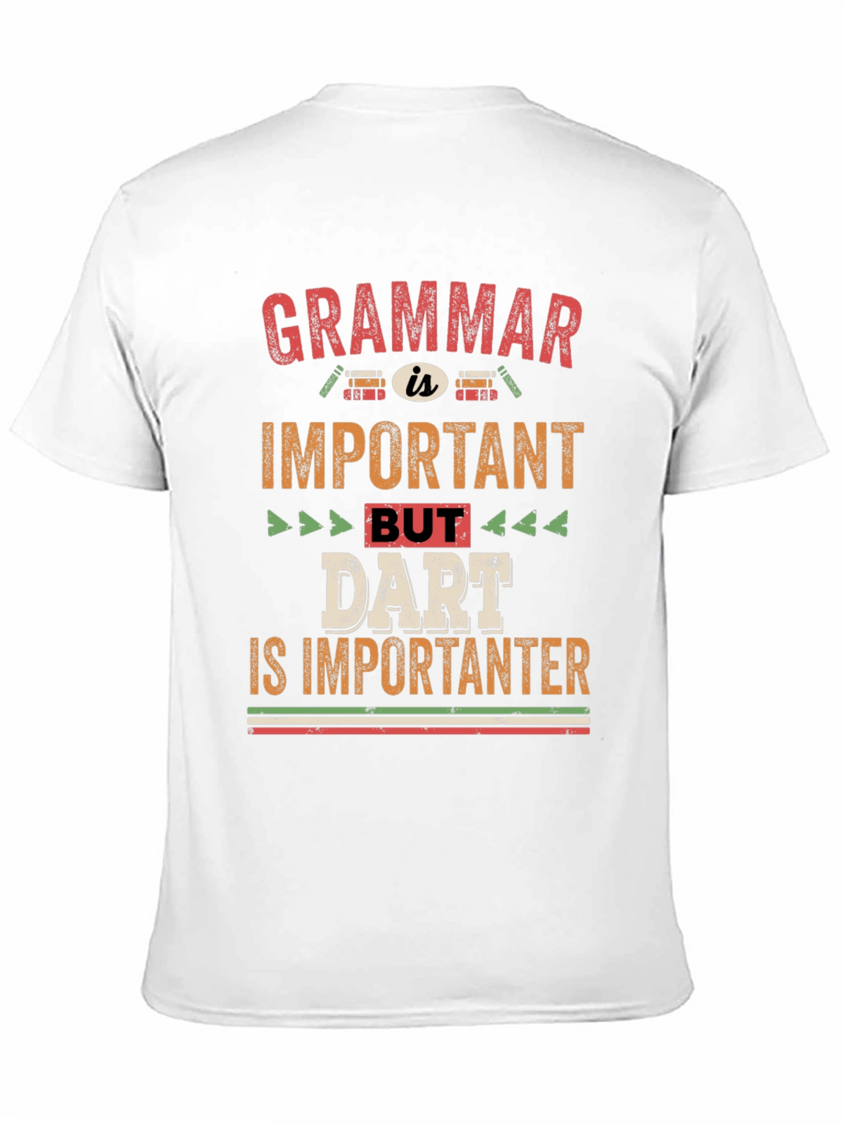 Grammar vs Darts T-Shirt - Funny Dart Player Tee