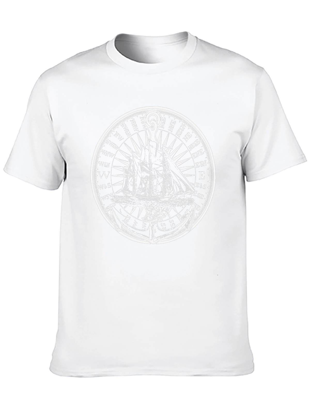 Nautical Ship Compass Graphic T-Shirt