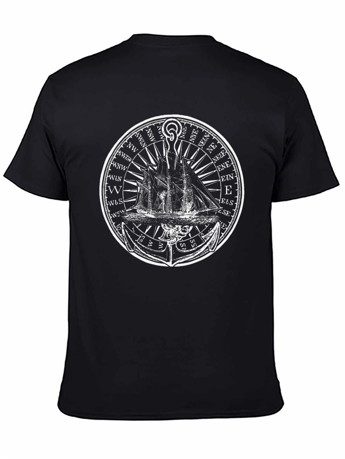 Nautical Ship Compass Graphic T-Shirt
