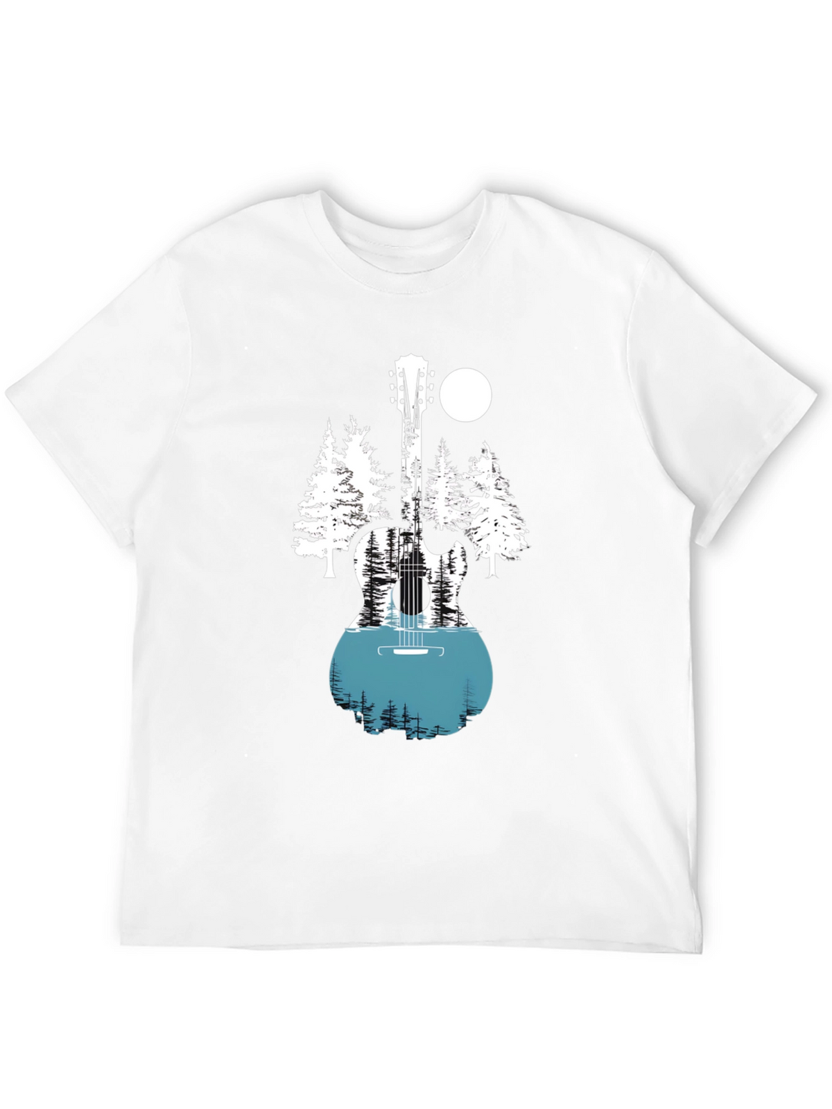 Nature Guitar Graphic Tee - Black